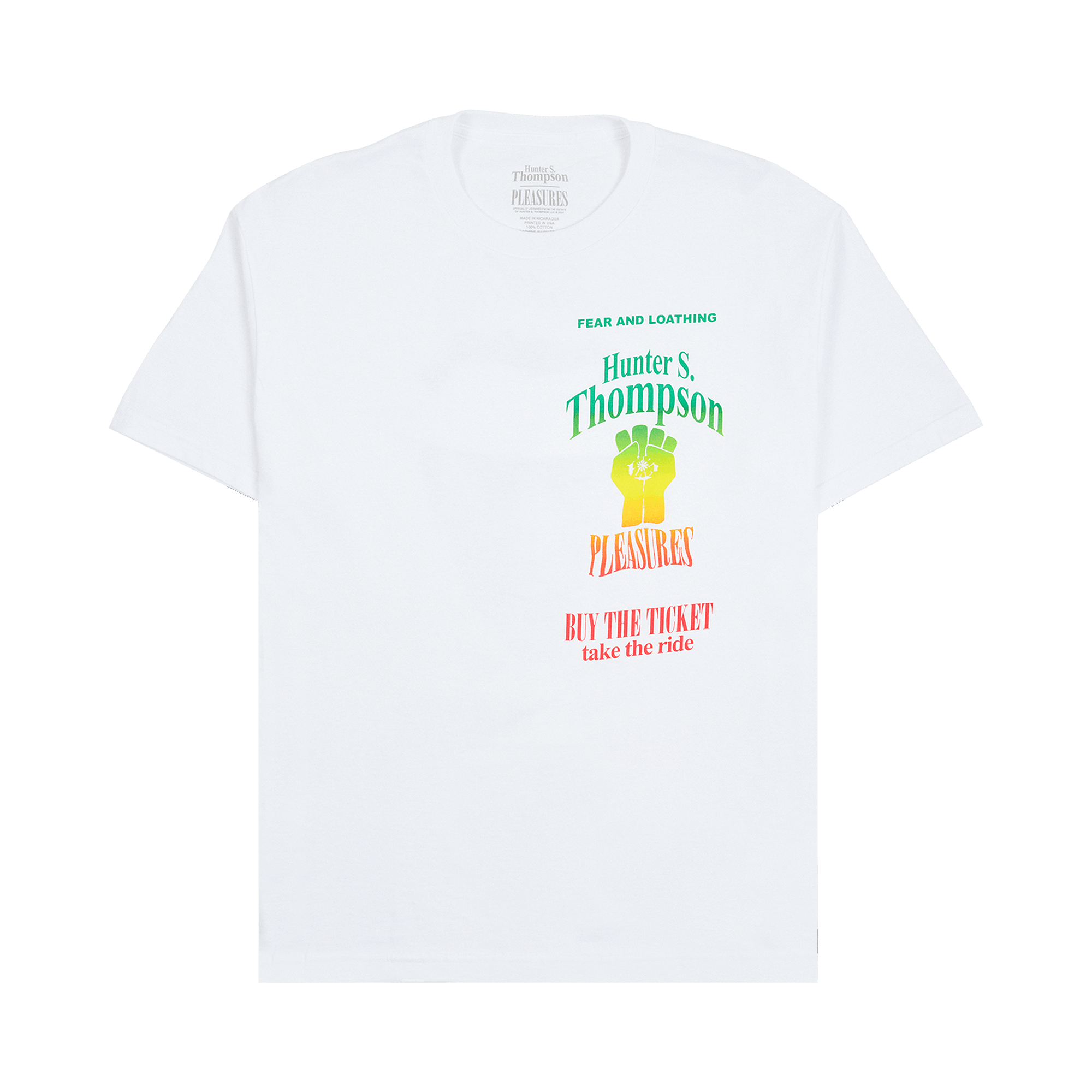 Pleasures Take The Ride T-Shirt 'White'