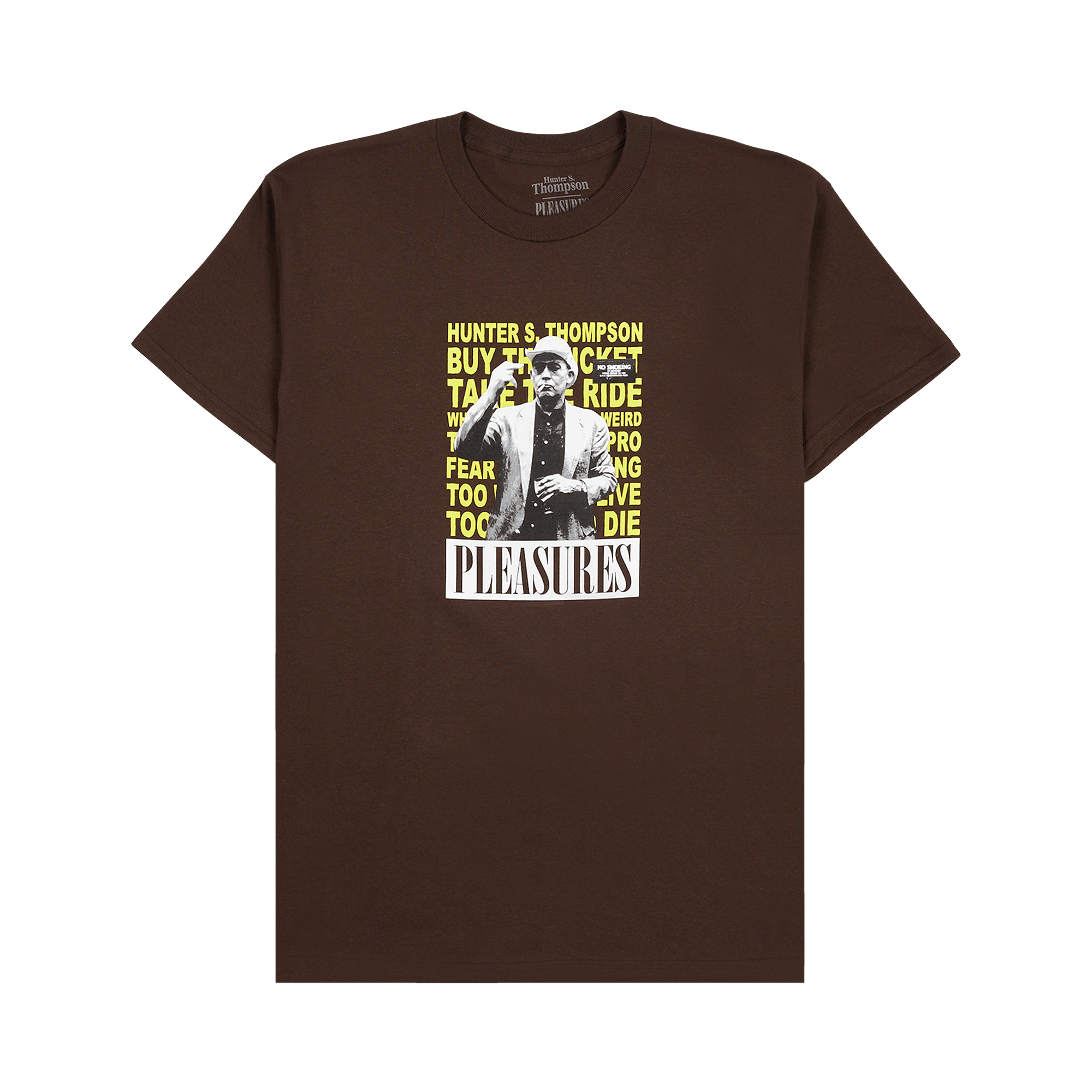 Pleasures No Smoking T-Shirt 'Brown'