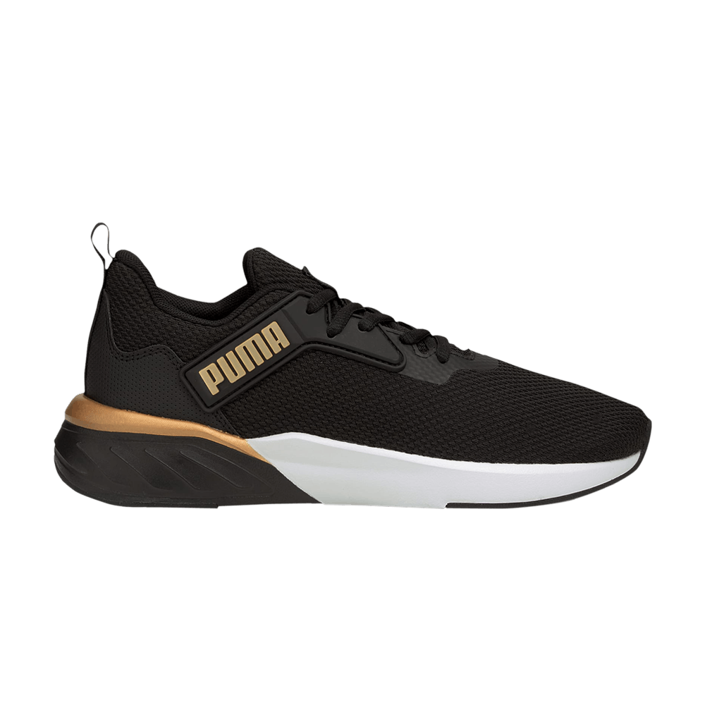 Pre-owned Puma Wmns Erupter 'black Team Gold'
