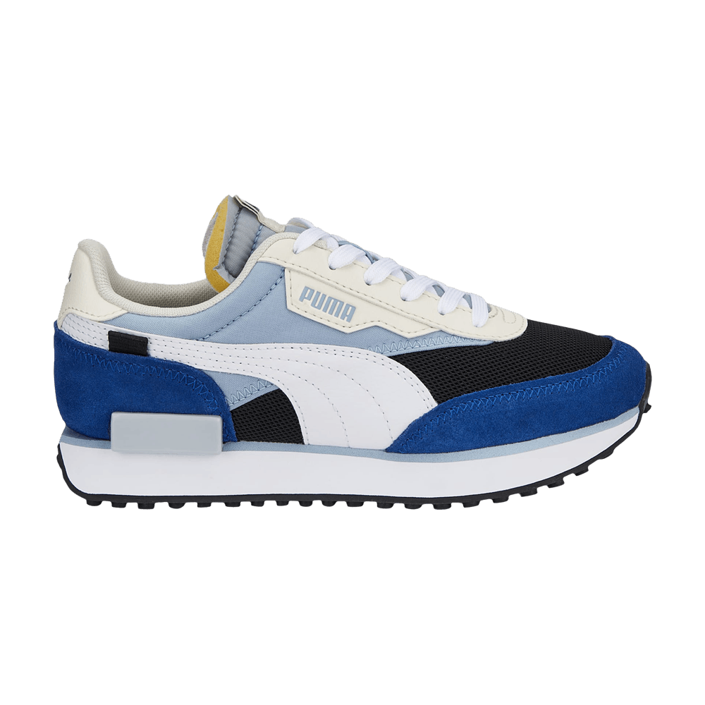 Pre-owned Puma Future Rider Splash Big Kid 'blue Wash White'