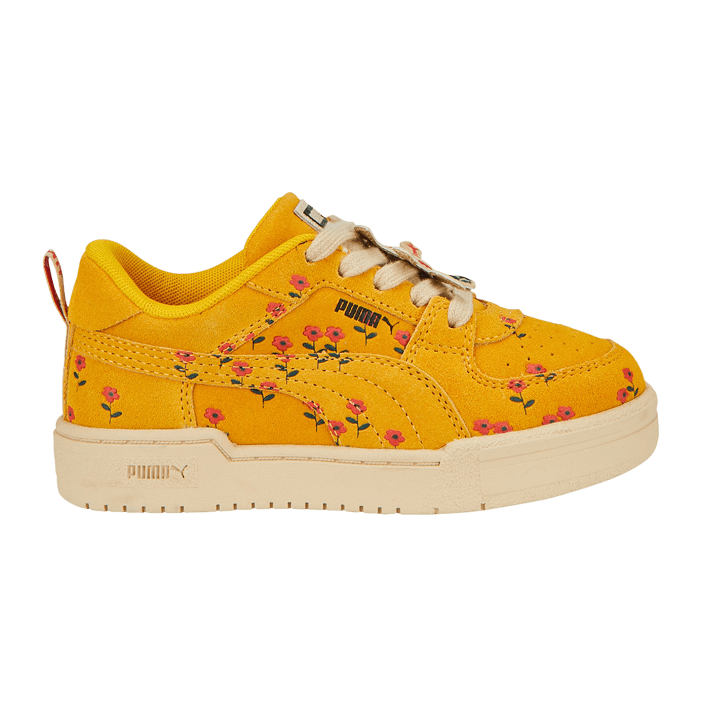 Pre-owned Puma Tinycottons X Ca Pro Little Kid 'floral' In Yellow