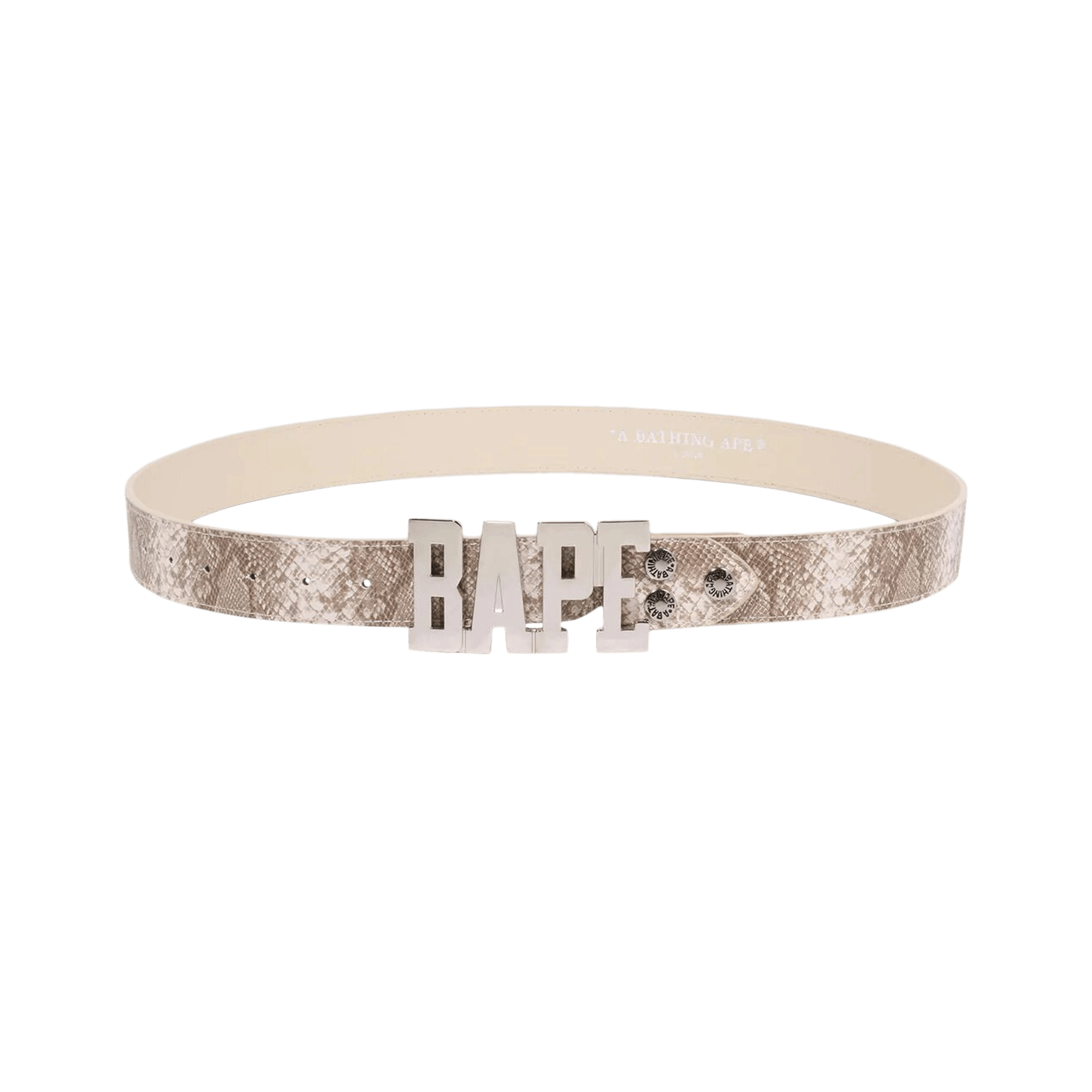 BAPE Snake Belt 'Beige'