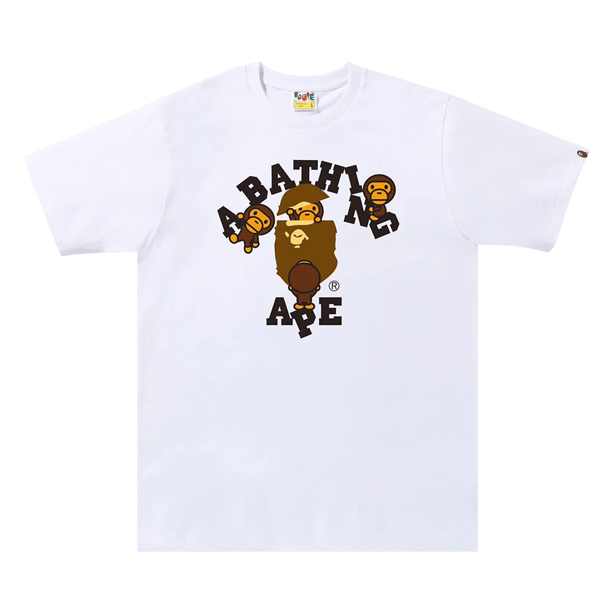 BAPE College Milo Tee 'White'