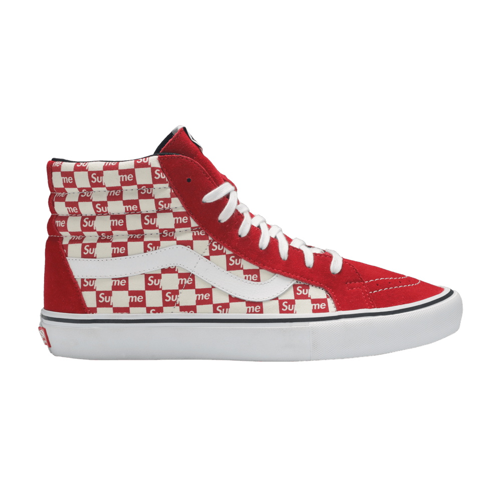 Supreme x Vans Sk8-Hi Pro 'Checkered Red'