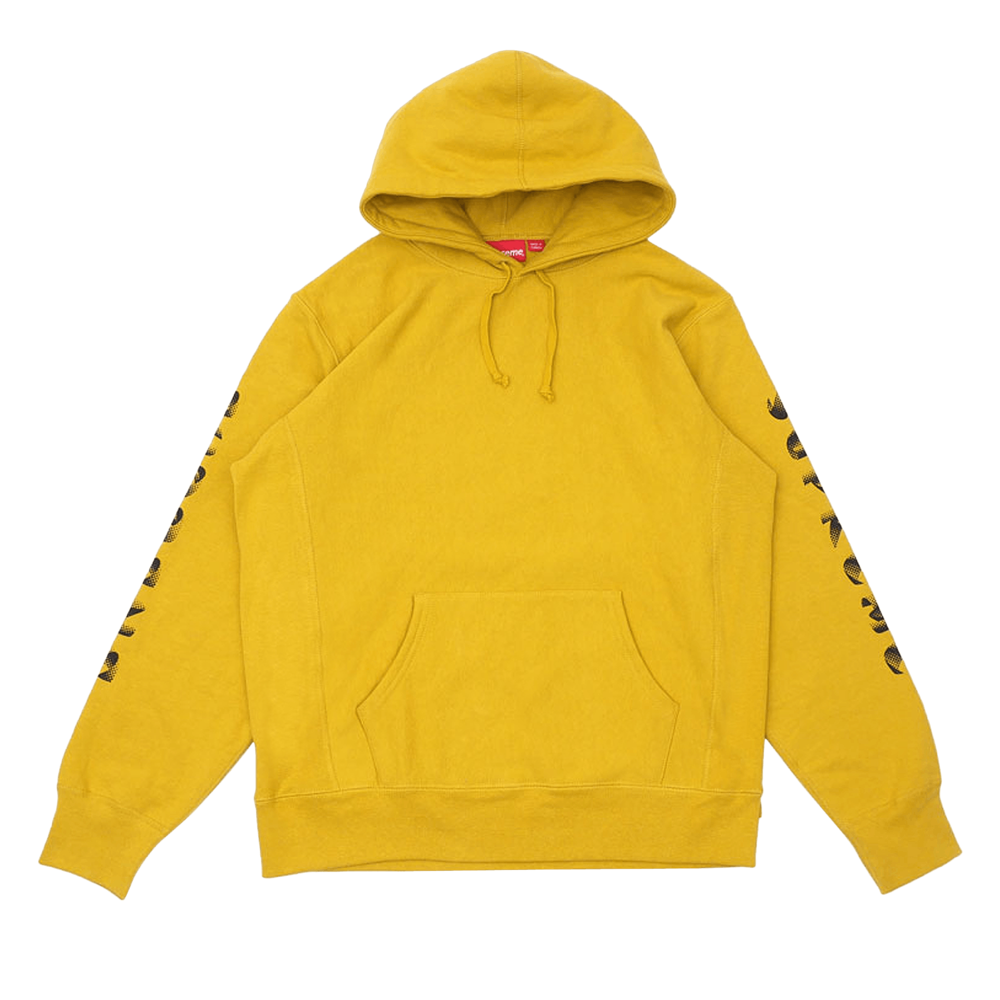 Supreme Gradient Sleeve Hooded Sweatshirt 'Mustard'
