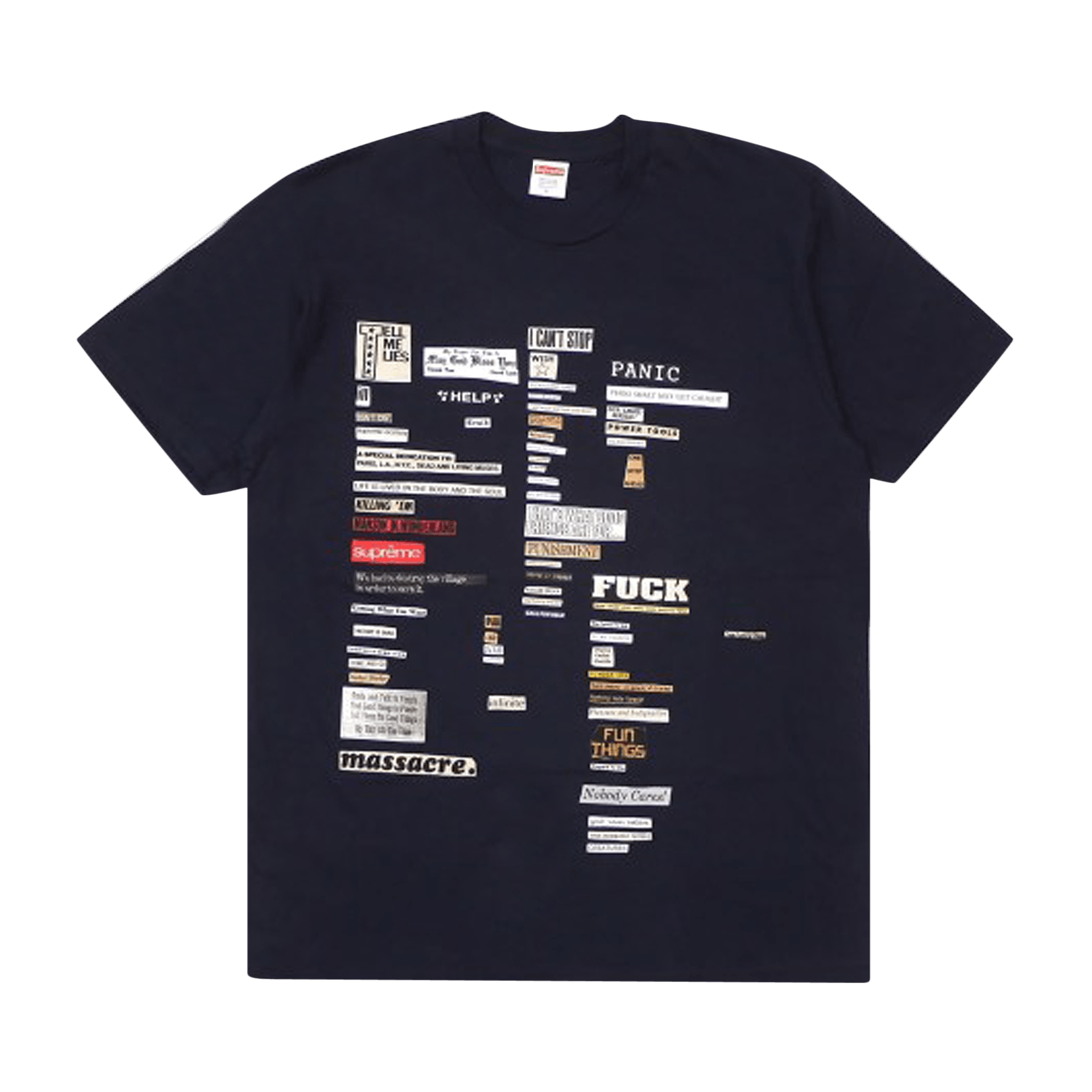 Supreme Cutouts Tee 'Navy'