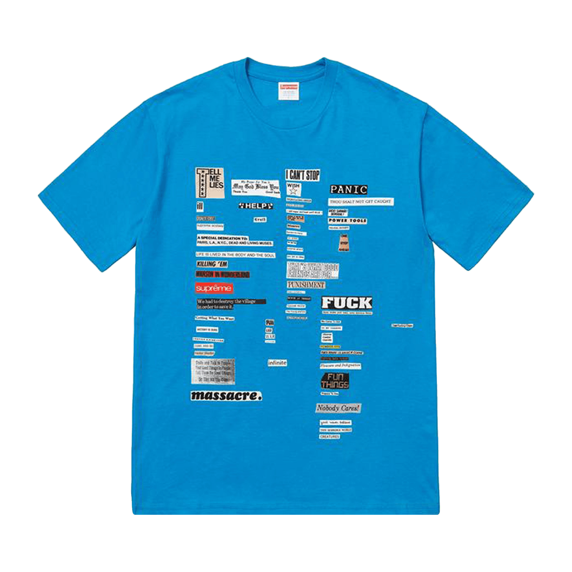 Supreme Cutouts Tee 'Bright Blue'