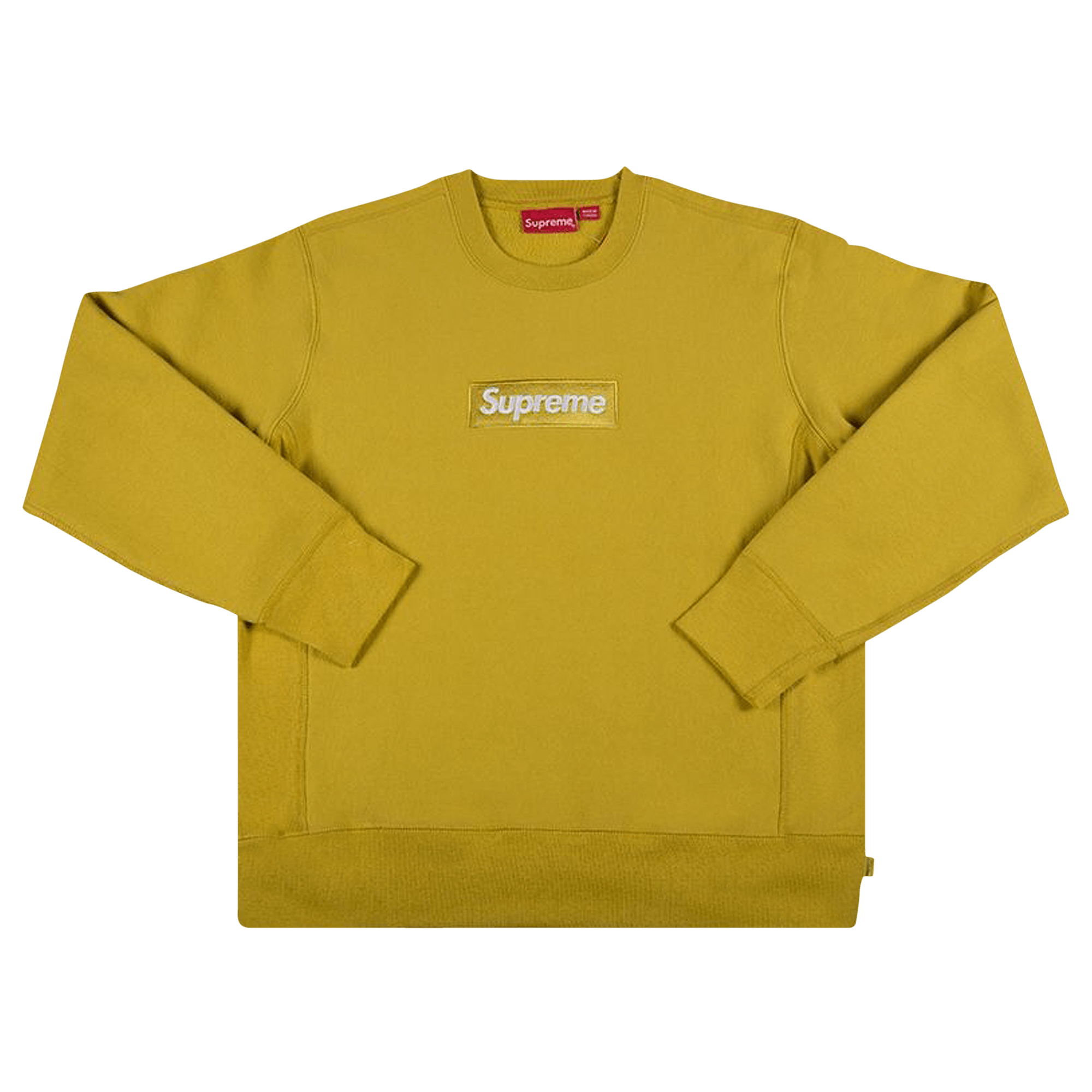 Supreme Box Logo Crewneck 'Mustard'