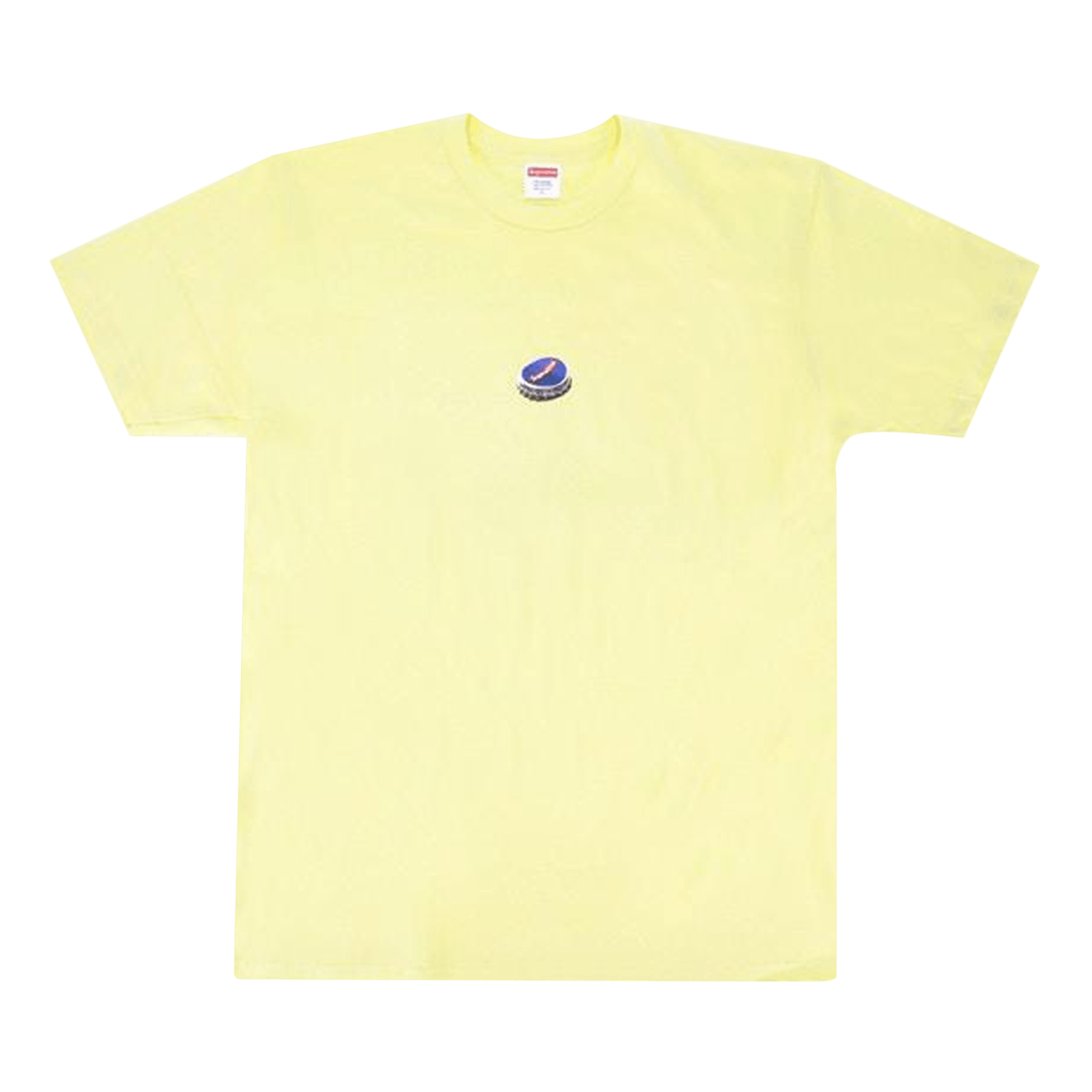Supreme Bottle Cap Tee 'Pale Yellow'