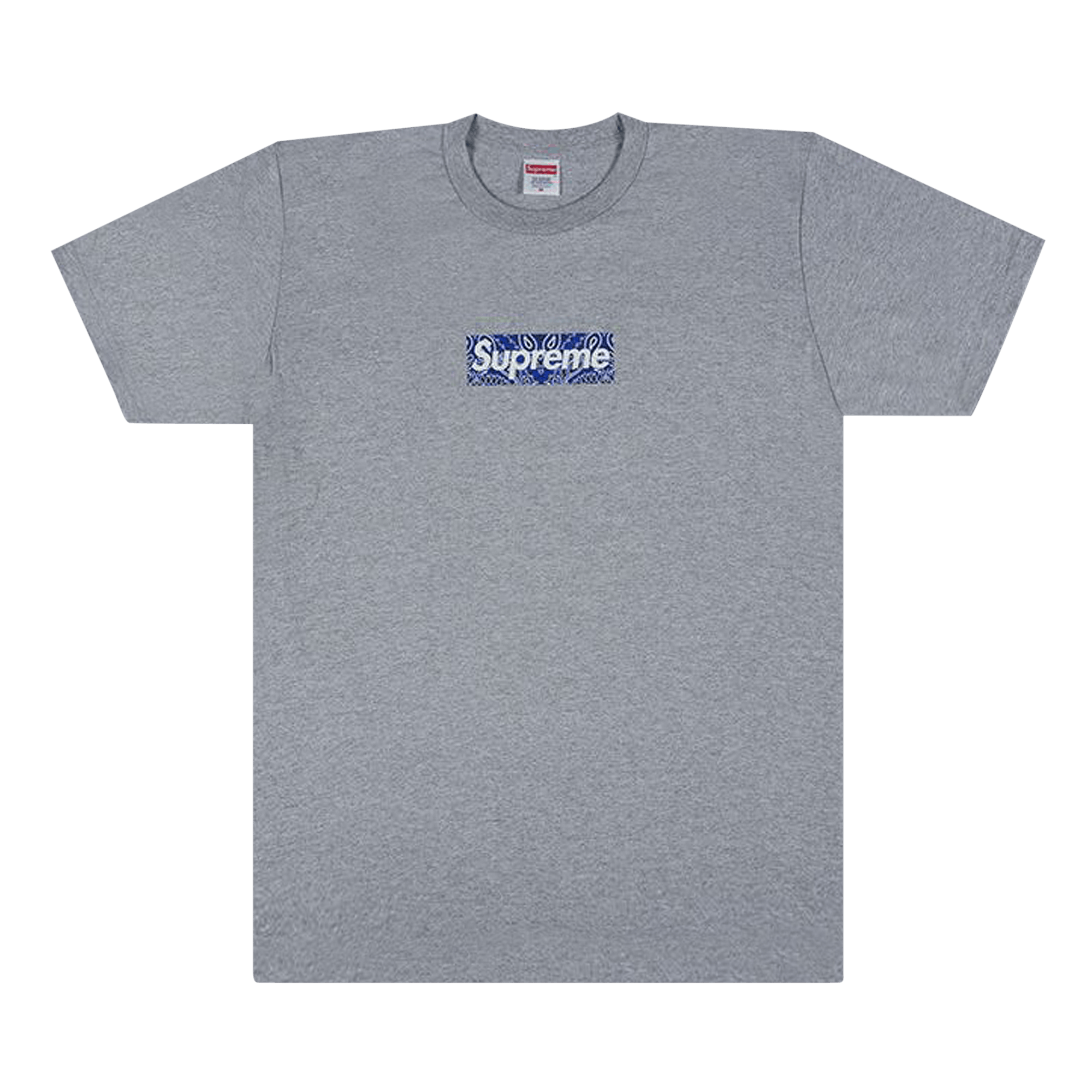 Supreme Bandana Box Logo Tee 'Heather Grey'