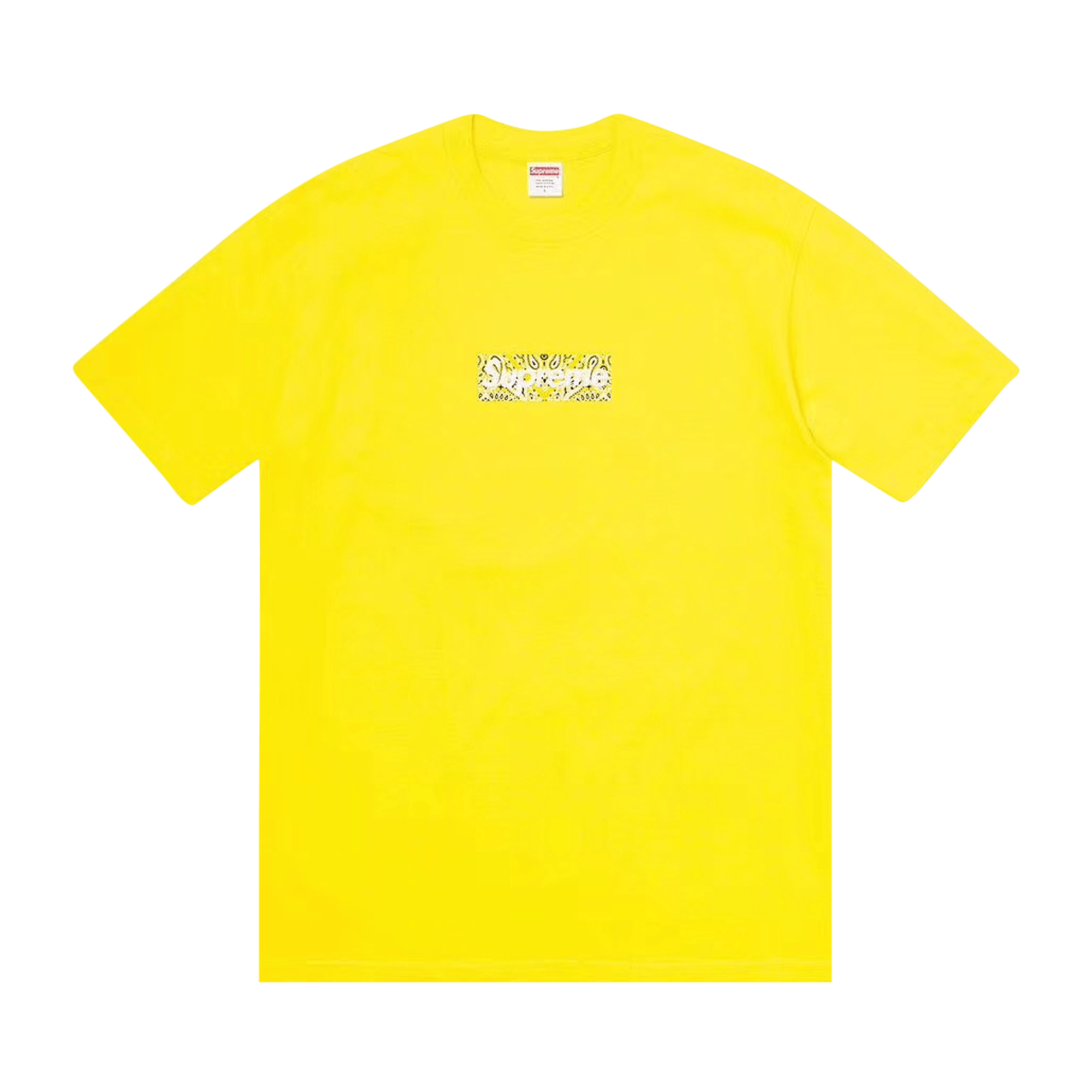 Supreme Bandana Box Logo Tee 'Yellow'