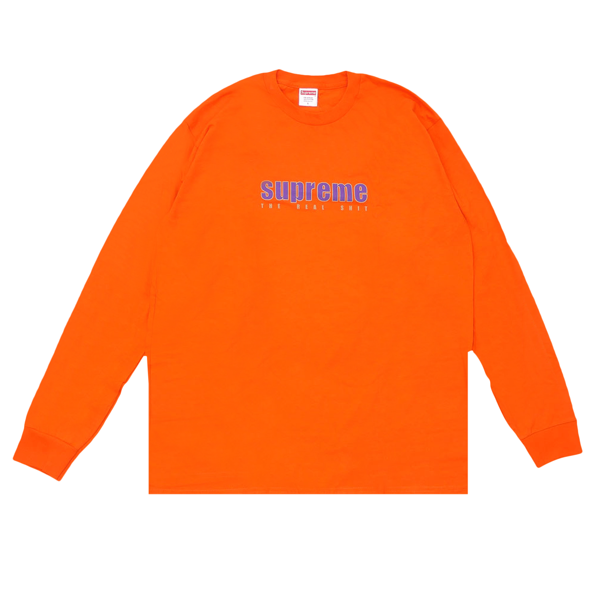 Supreme The Real Shit Long-Sleeve Tee 'Orange'
