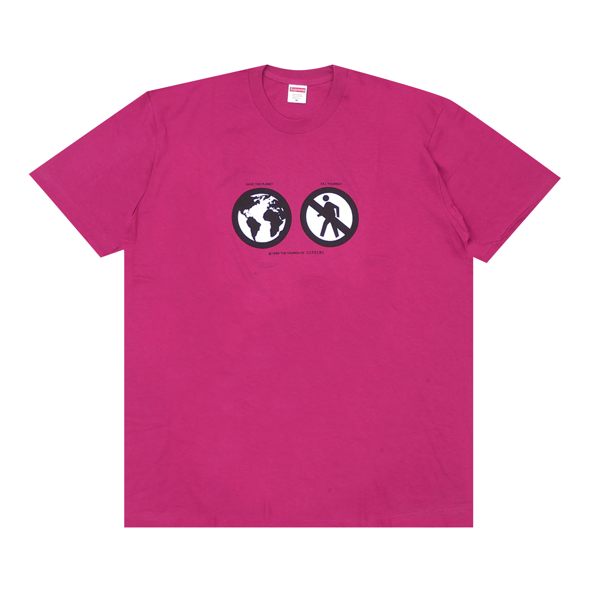Supreme Save The Planet Tee 'Magenta'