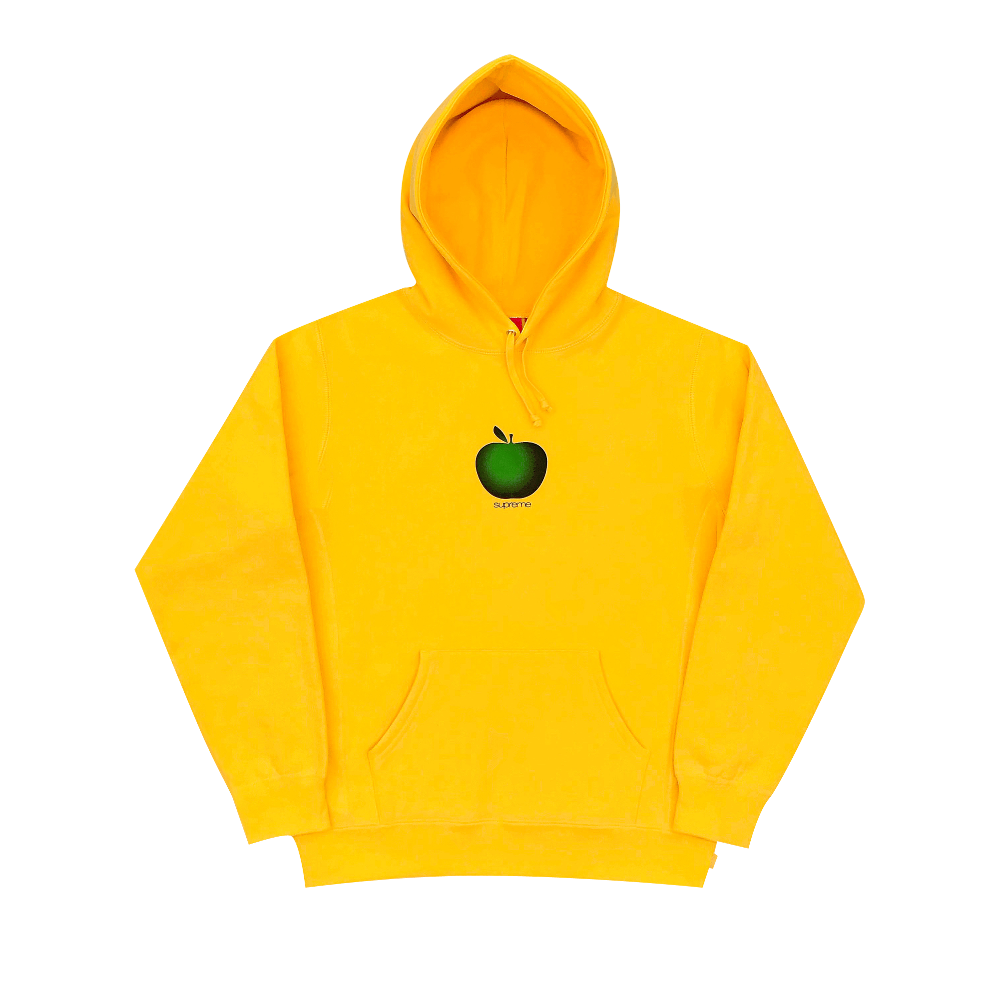 Supreme Apple Hooded Sweatshirt 'Yellow'