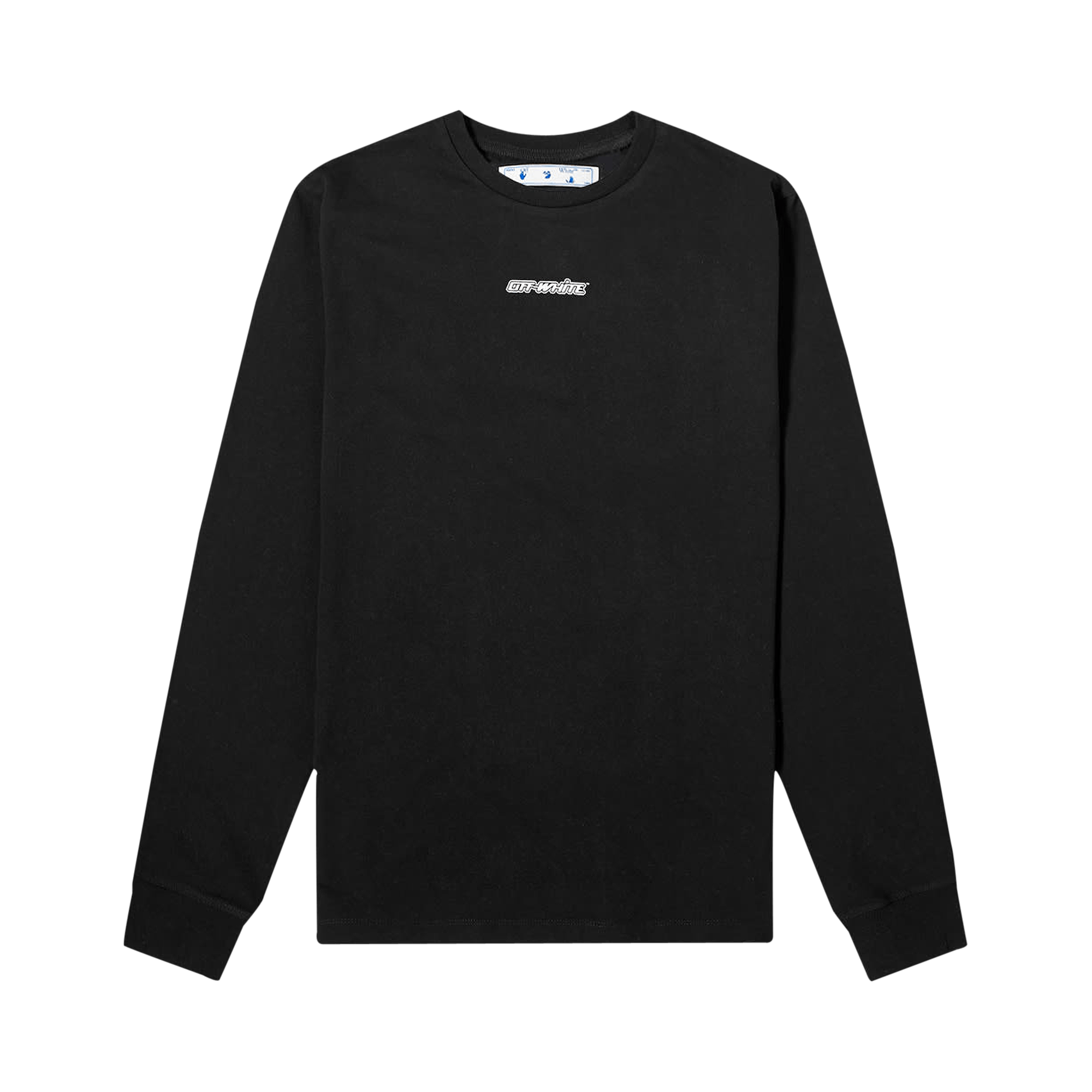 Off-White Marker Long-Sleeve Tee 'Black/Blue'