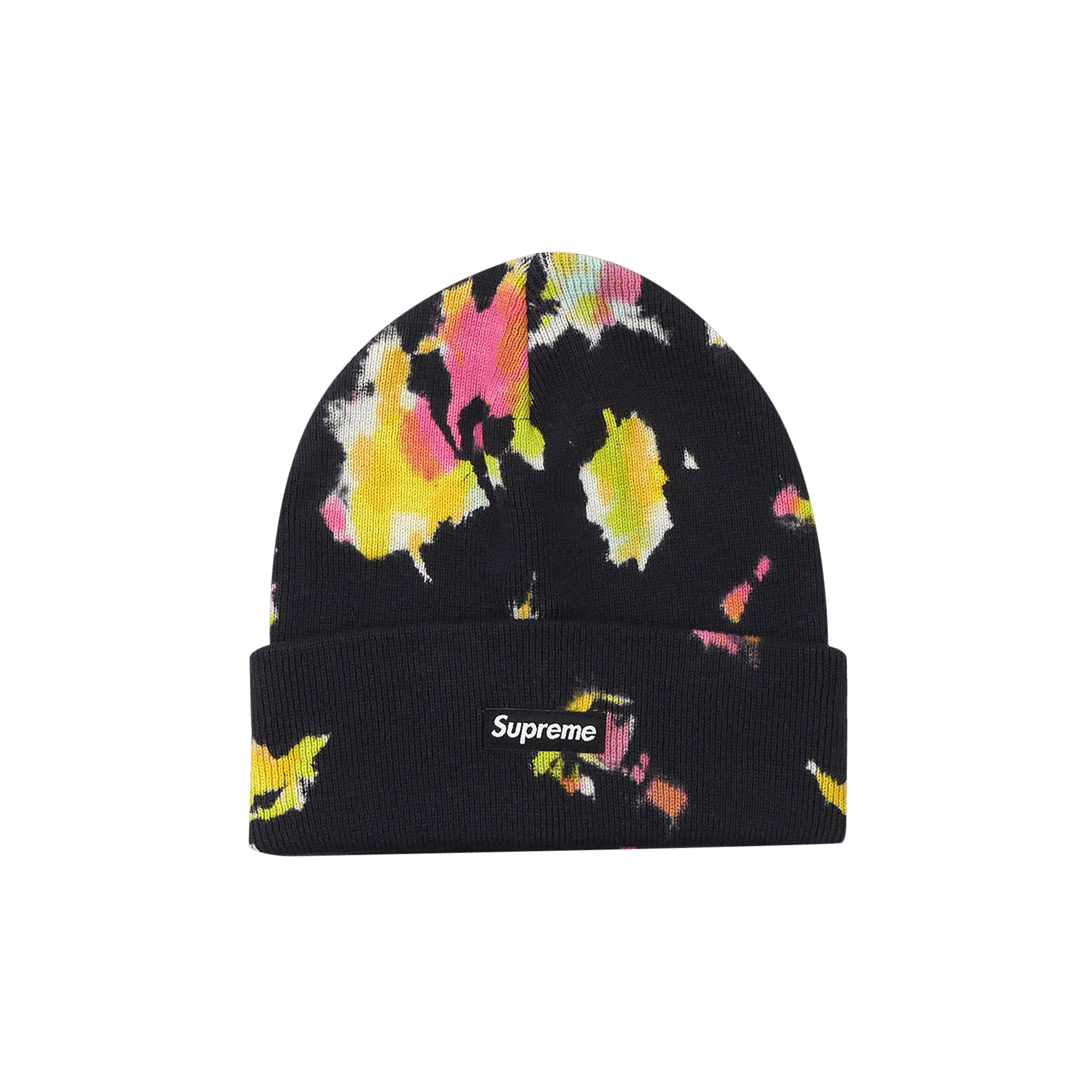 Supreme Splatter Dyed Beanie 'Black'