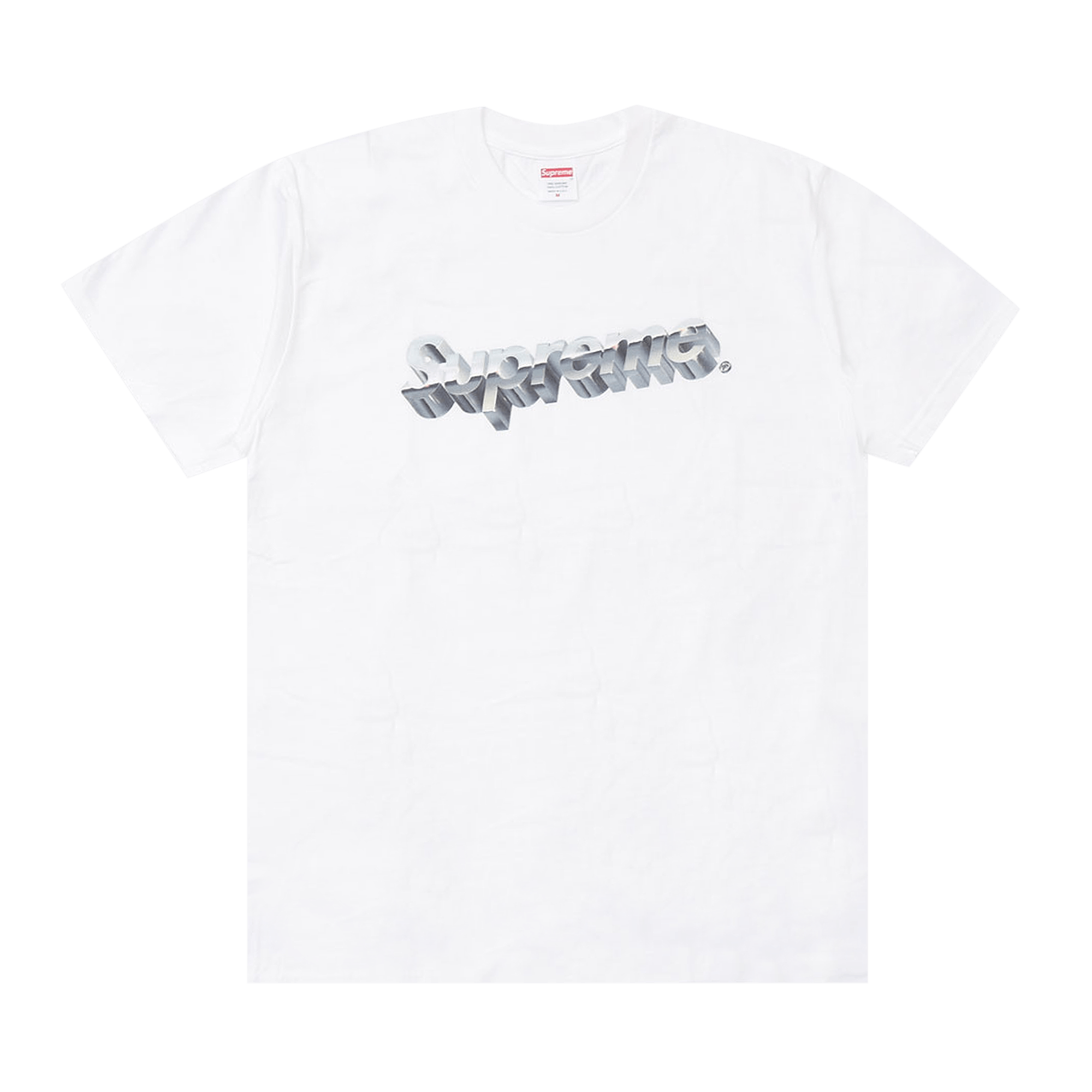 Supreme Chrome Logo Tee 'White'