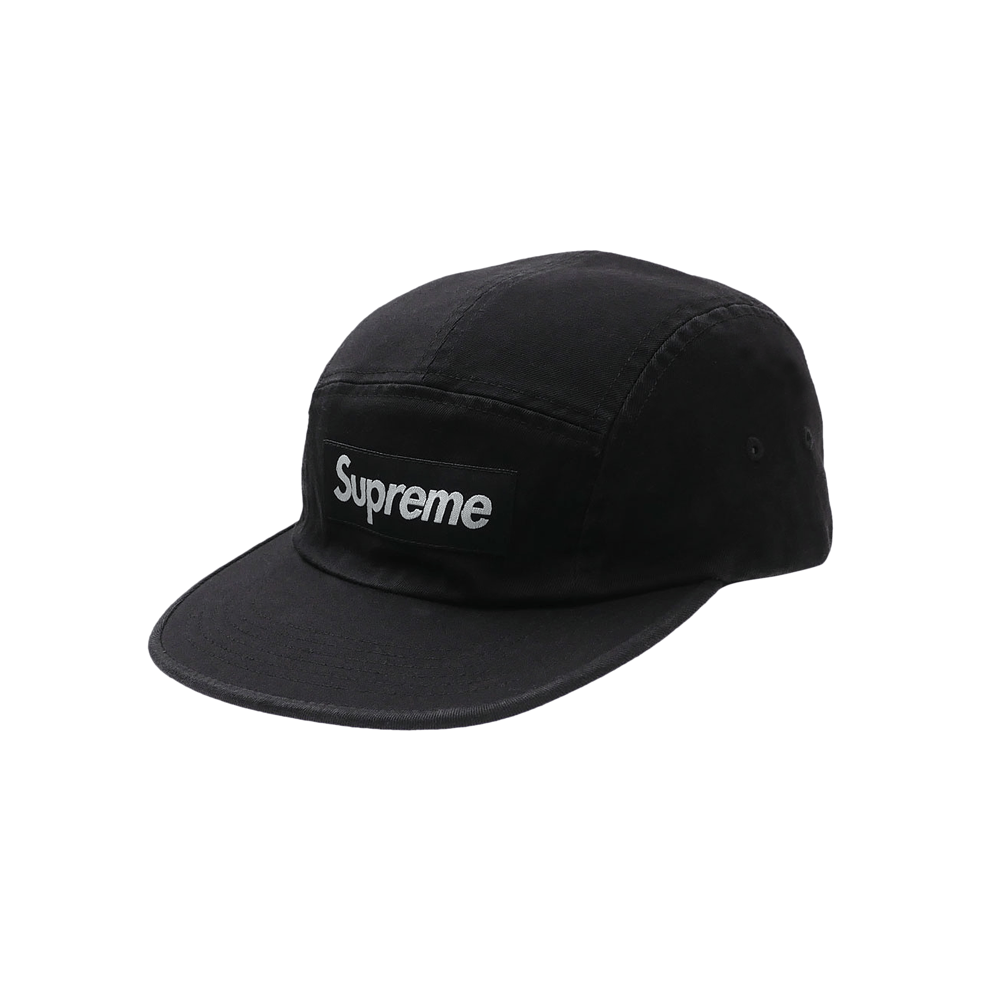 Supreme Washed Chino Twill Cap 'Black'