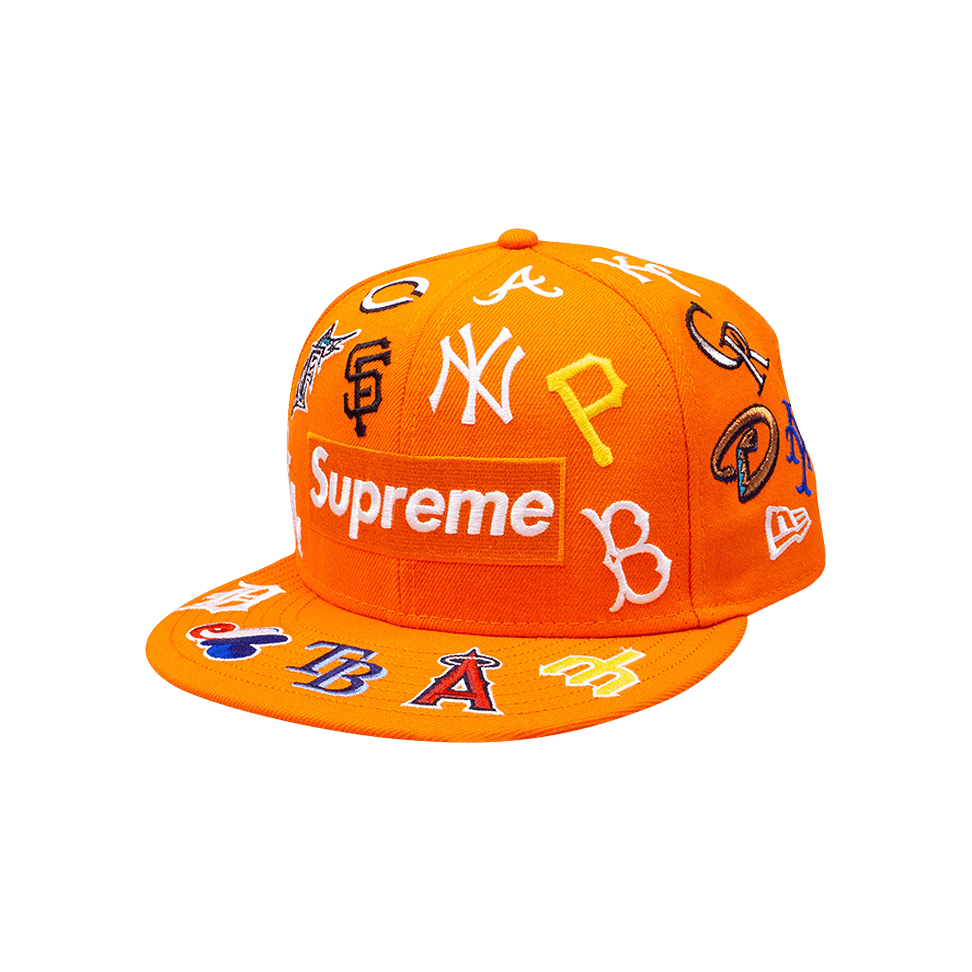 Supreme x MLB x New Era Hat 'Orange'