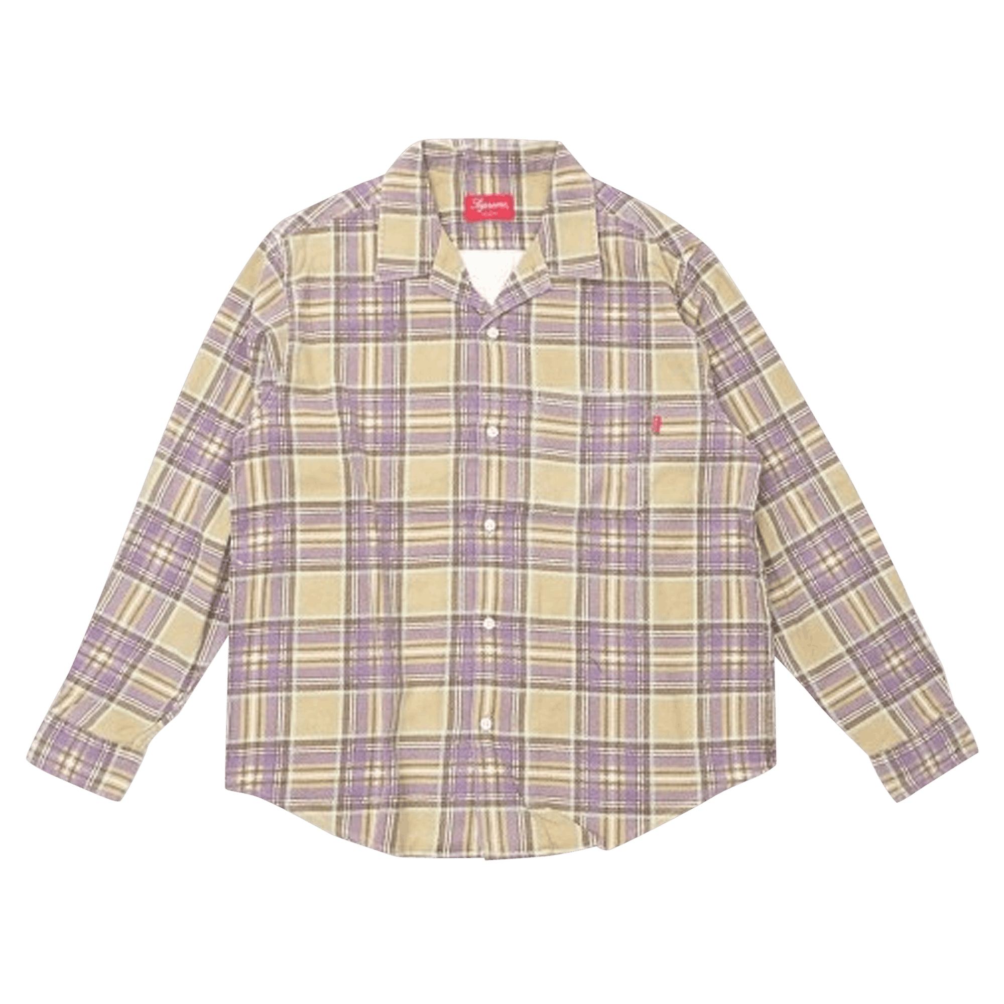 Supreme Printed Plaid Shirt 'Tan'