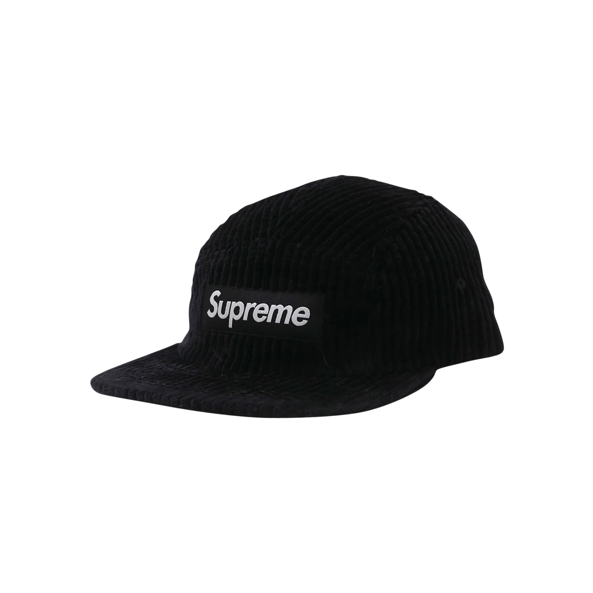 Supreme Wide Wale Corduroy Camp Cap 'Black'