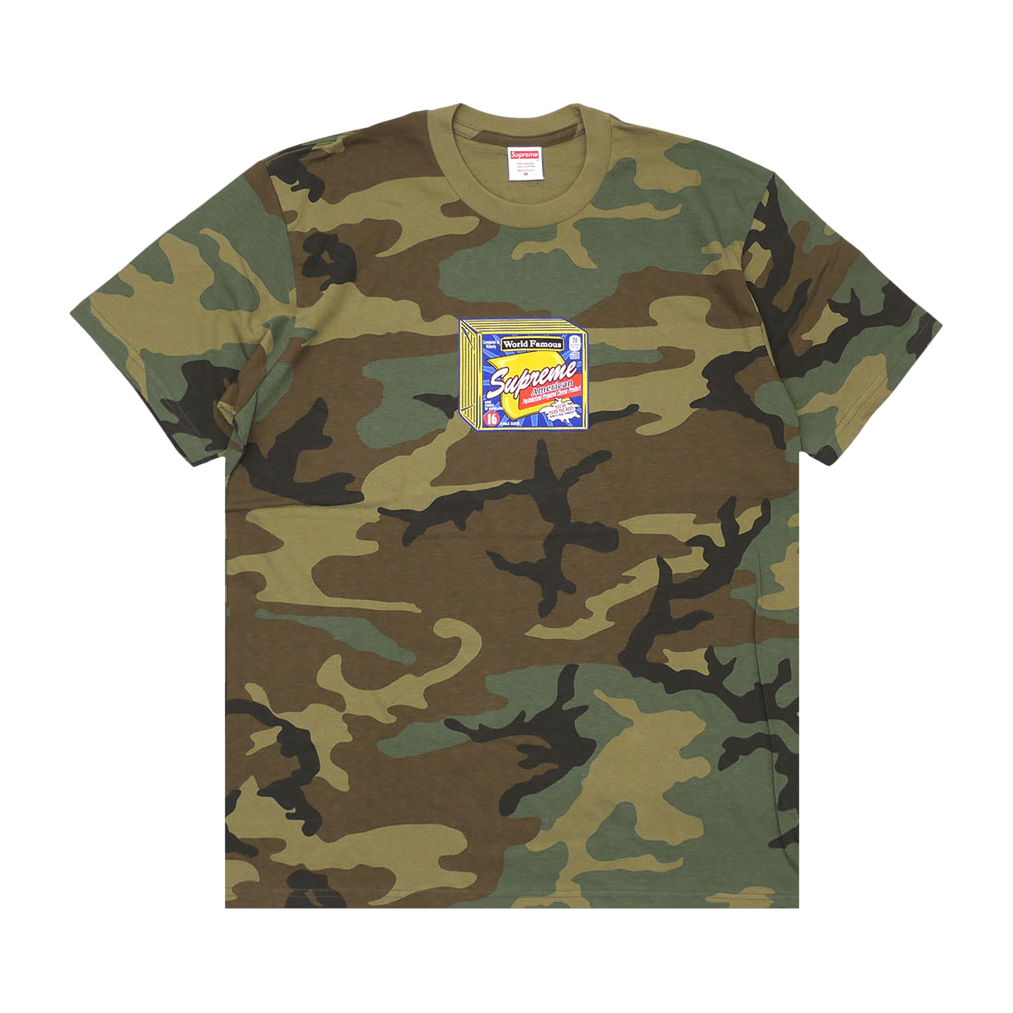 Supreme Cheese Tee 'Woodland Camo'