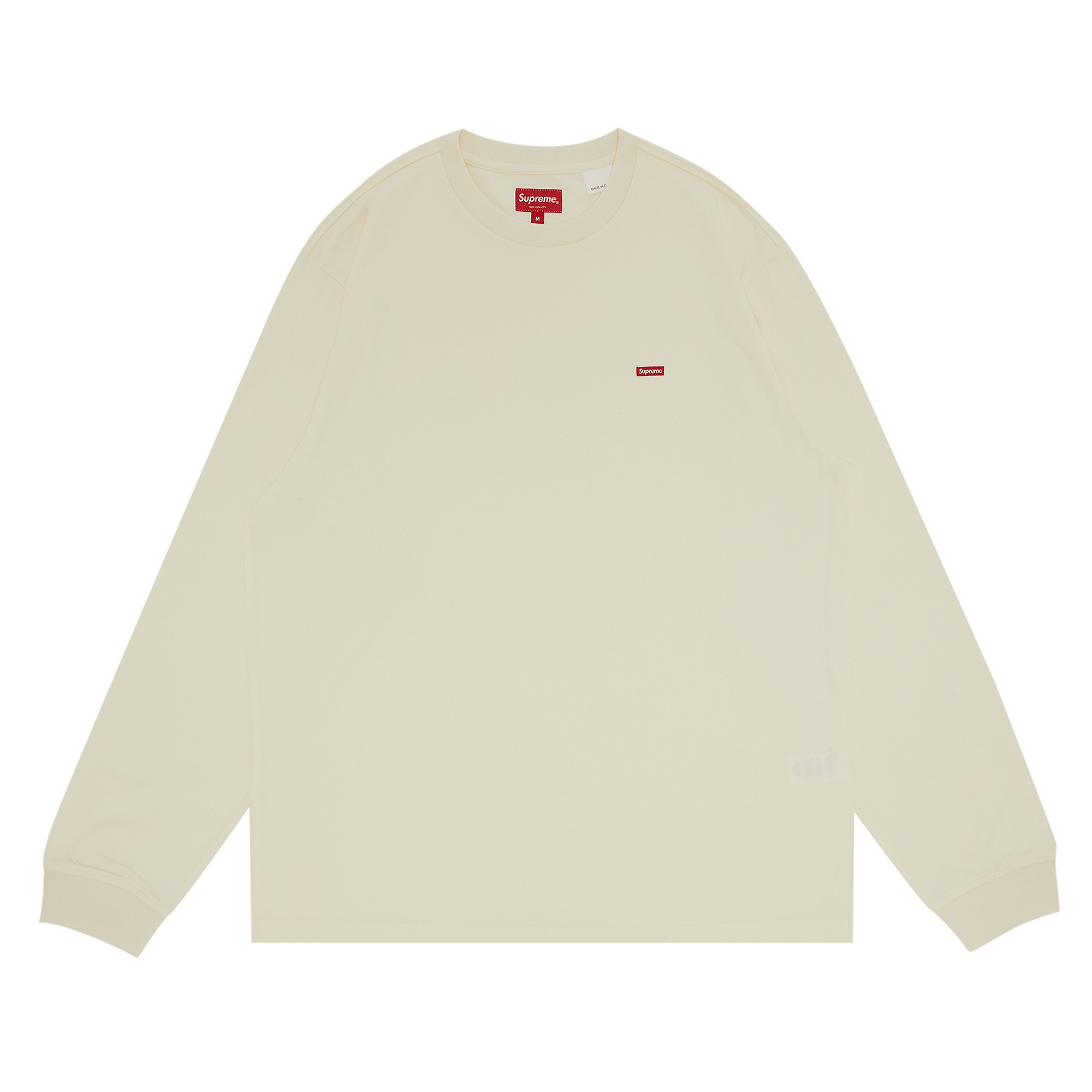 Supreme Small Box Long-Sleeve Tee 'Natural'