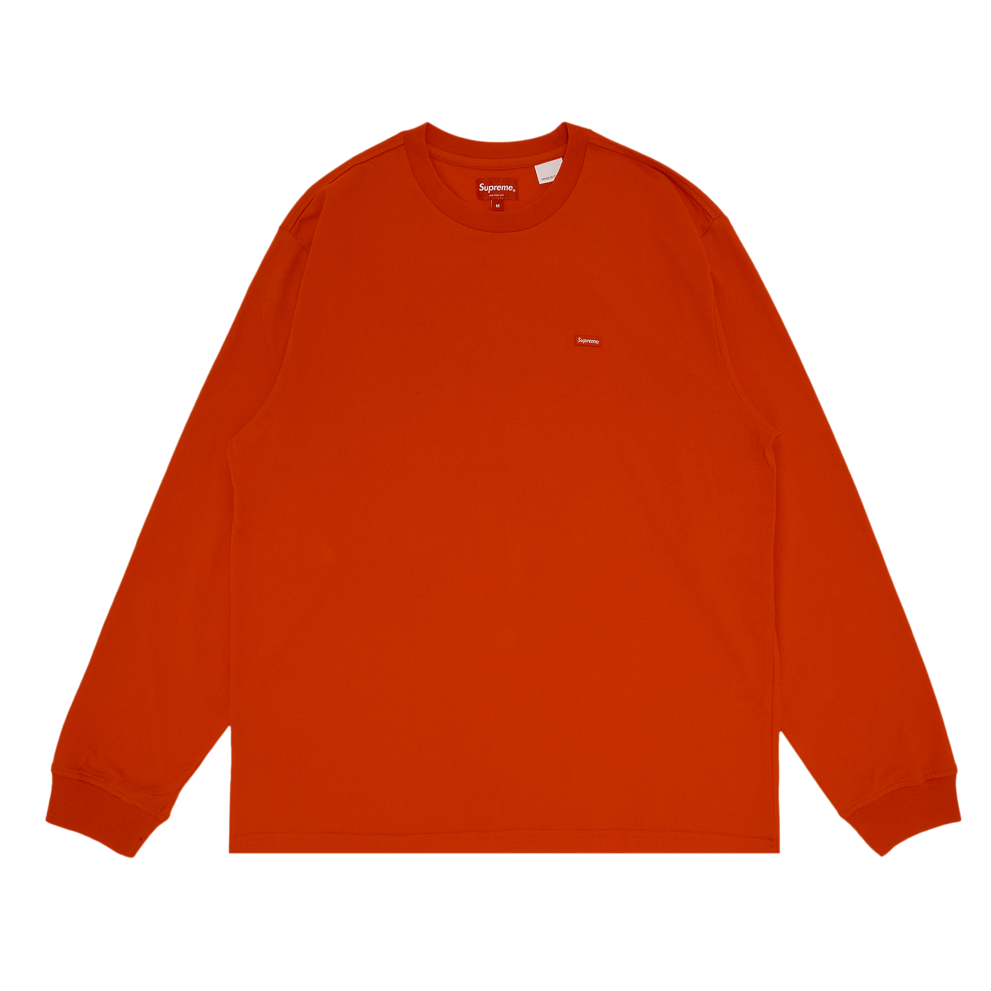 Supreme Small Box Long-Sleeve Tee 'Bright Orange'
