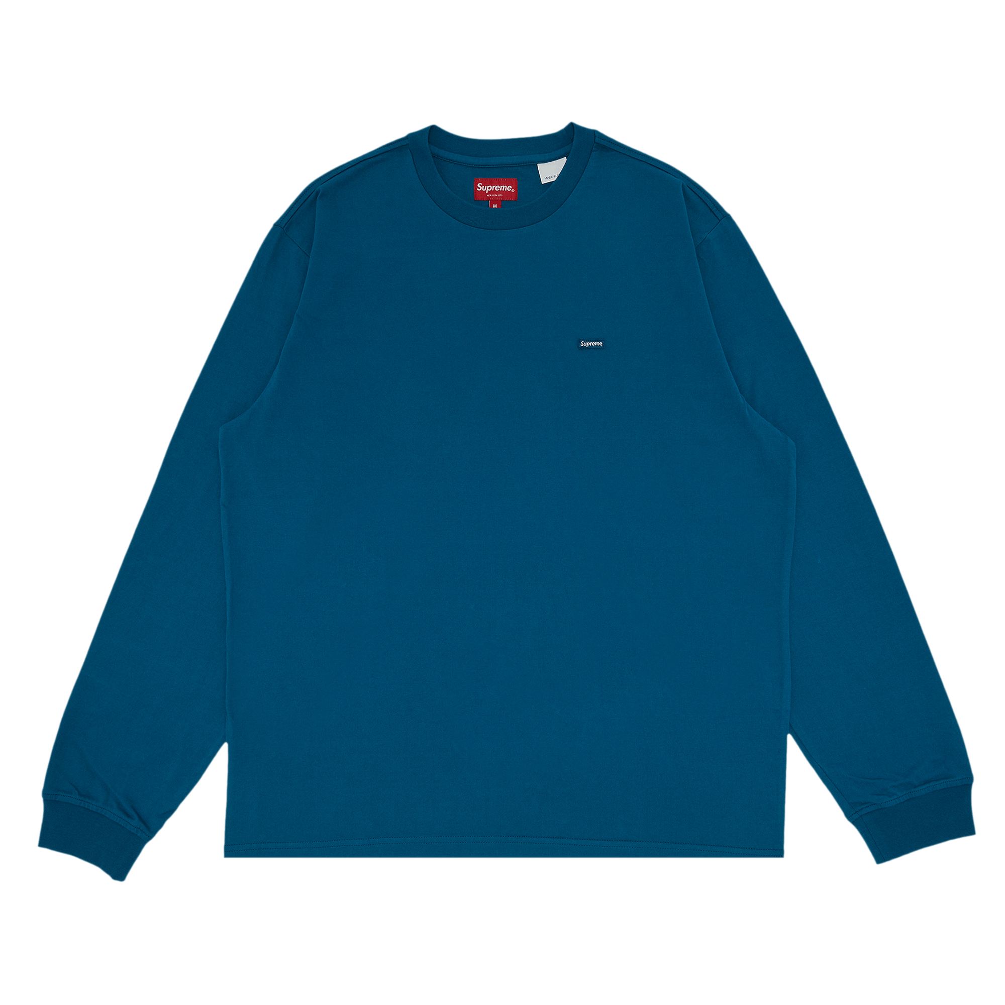 Supreme Small Box Long-Sleeve Tee 'Teal'