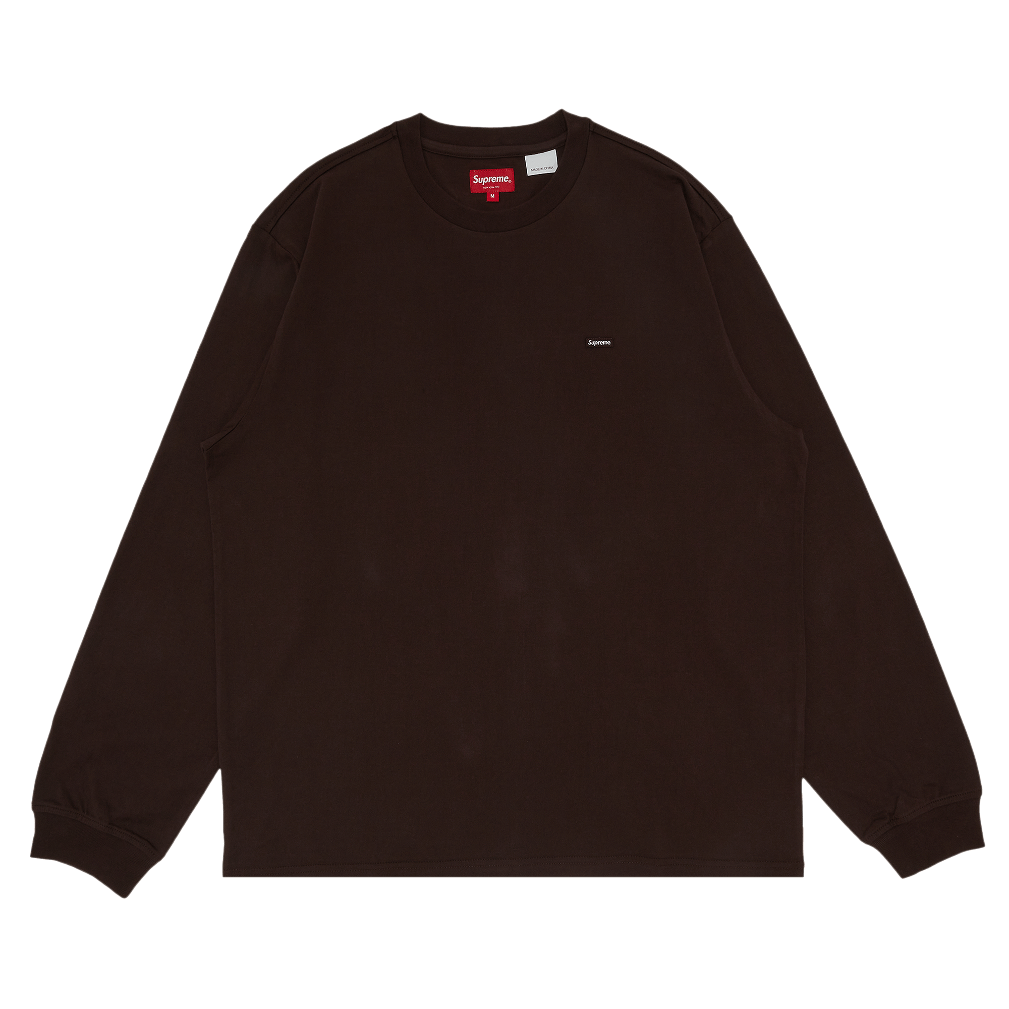 Supreme Small Box Long-Sleeve Tee 'Dark Brown'