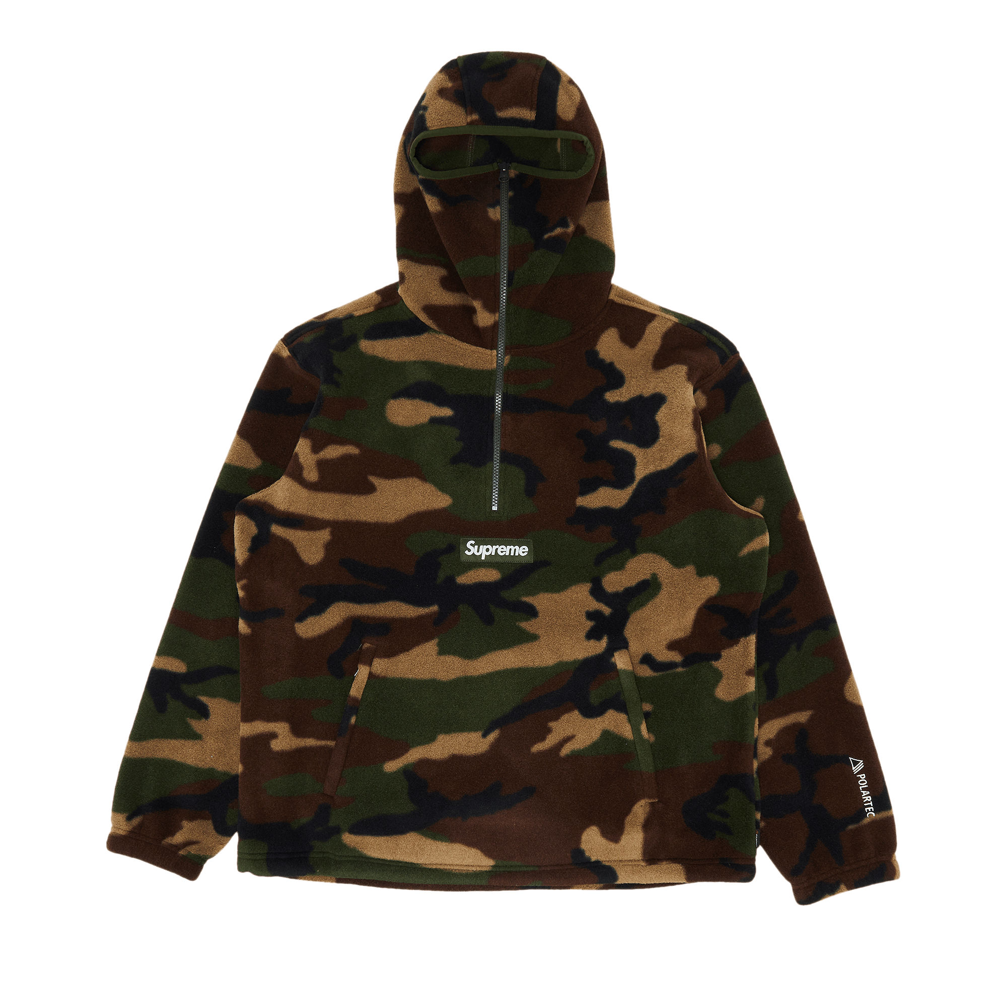 Supreme x Polartec Facemask Half Zip Pullover 'Woodland Camo'