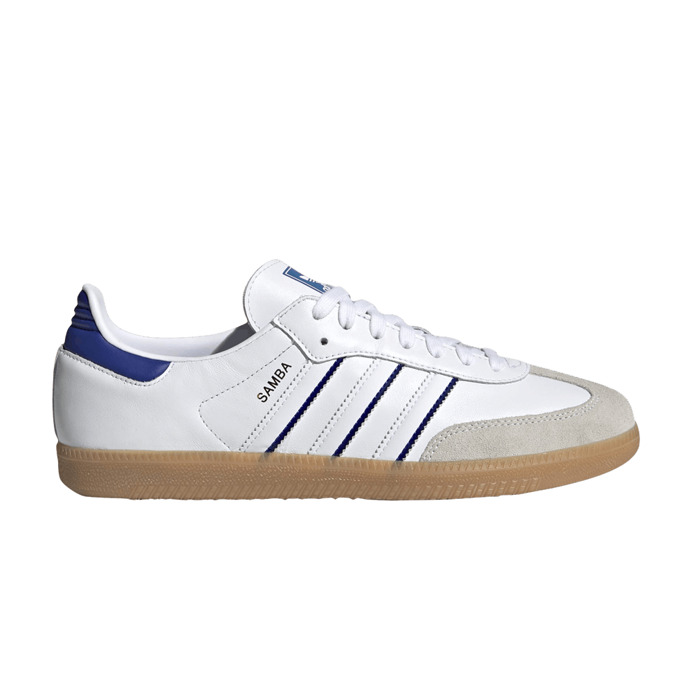 adidas Samba Leather Cloud White Lucid Blue