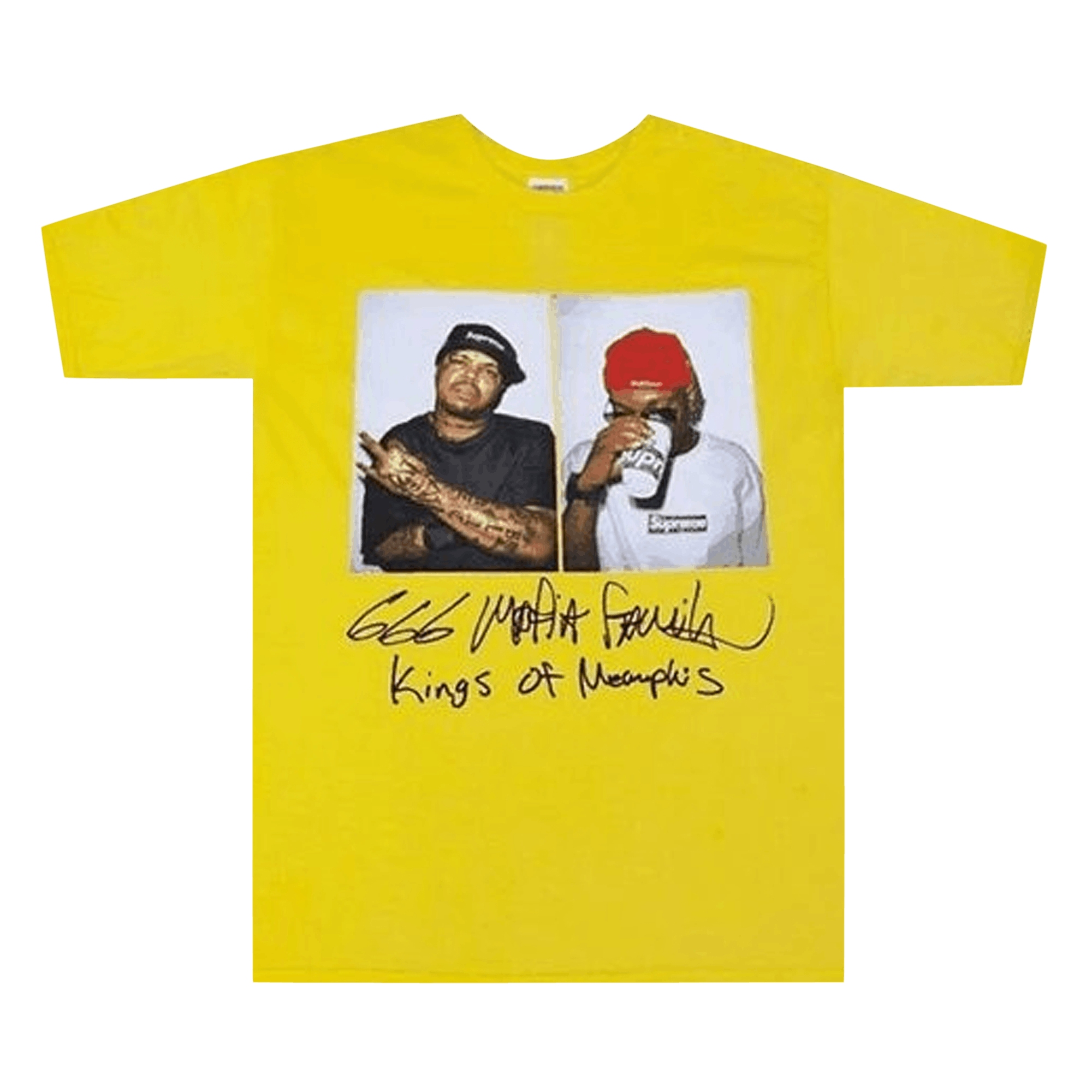 Supreme Three 6 Mafia Tee 'Yellow'