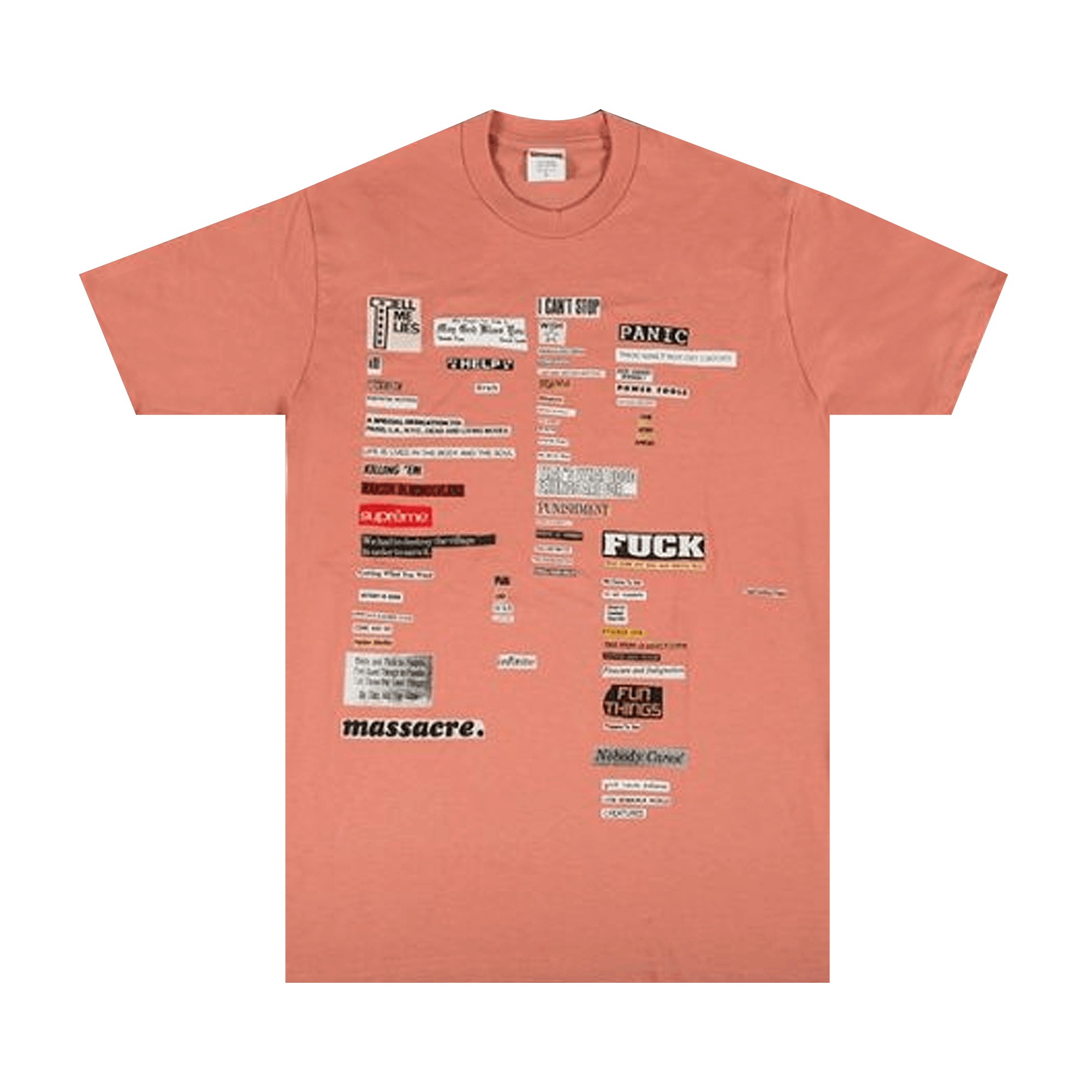 Supreme Cutouts Tee 'Terra Cotta'