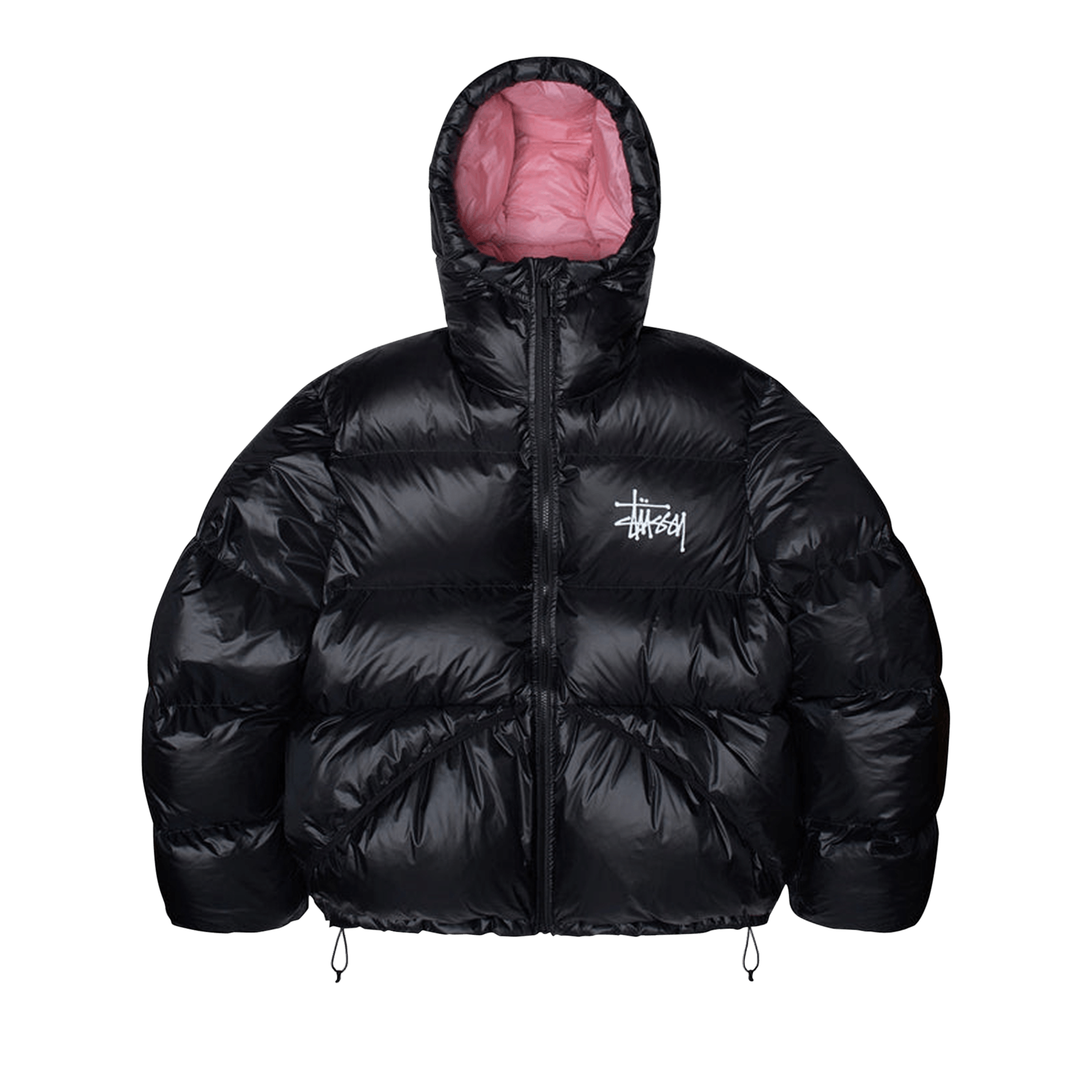 Buy Stussy Wrinkled Nylon Down Puffer 'Black' - 115729 BLAC | GOAT