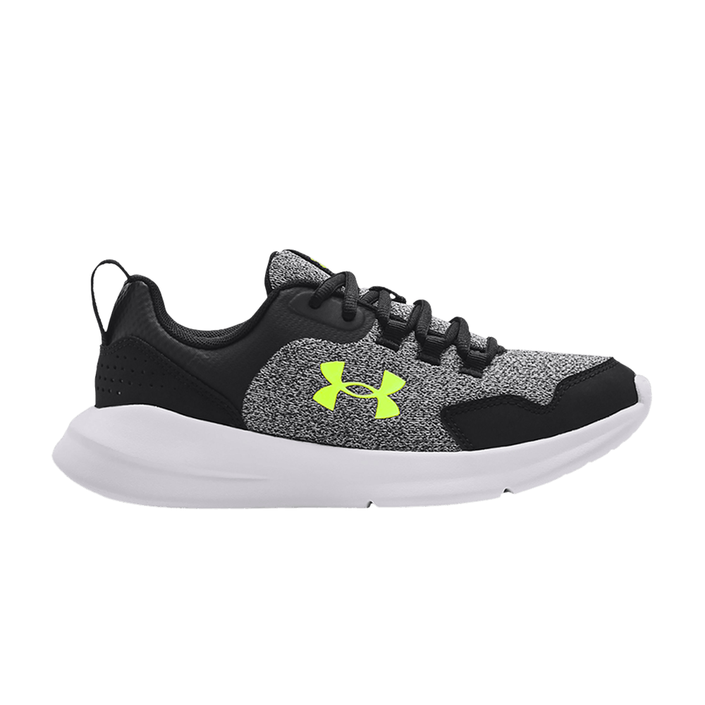 Pre-owned Under Armour Essential Gs 'black Neon Green'