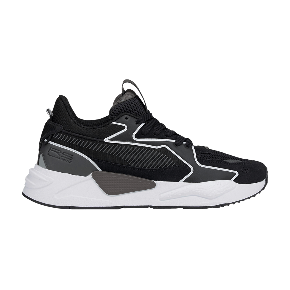 Pre-owned Puma Wmns Rs-z 'outline - Black Dark Shadow'