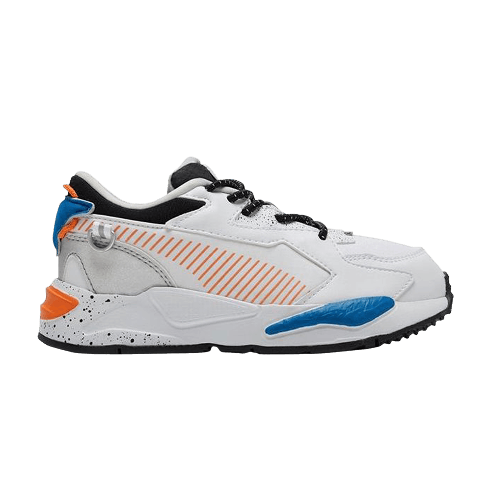 Pre-owned Puma Rs-z Ac Little Kid 'astronauts - White Vibrant Orange'