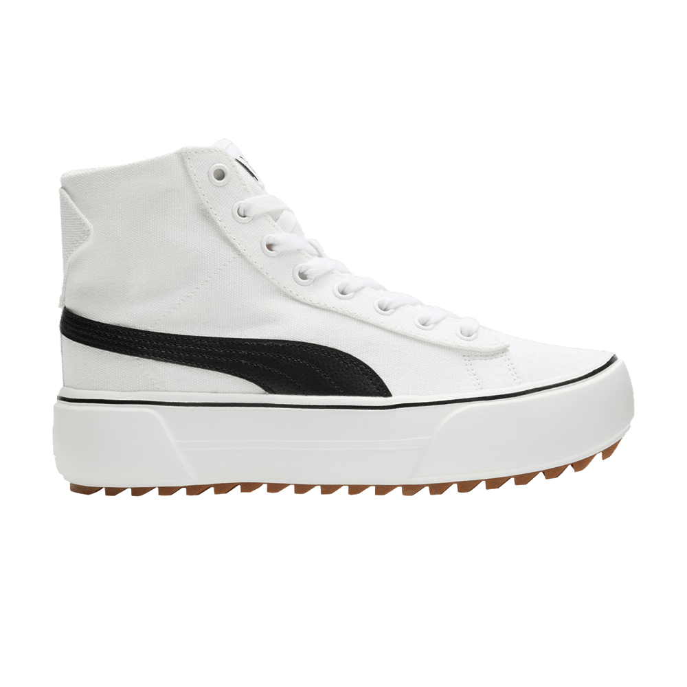 Pre-owned Puma Wmns Kaia Mid Cv 'white Black'