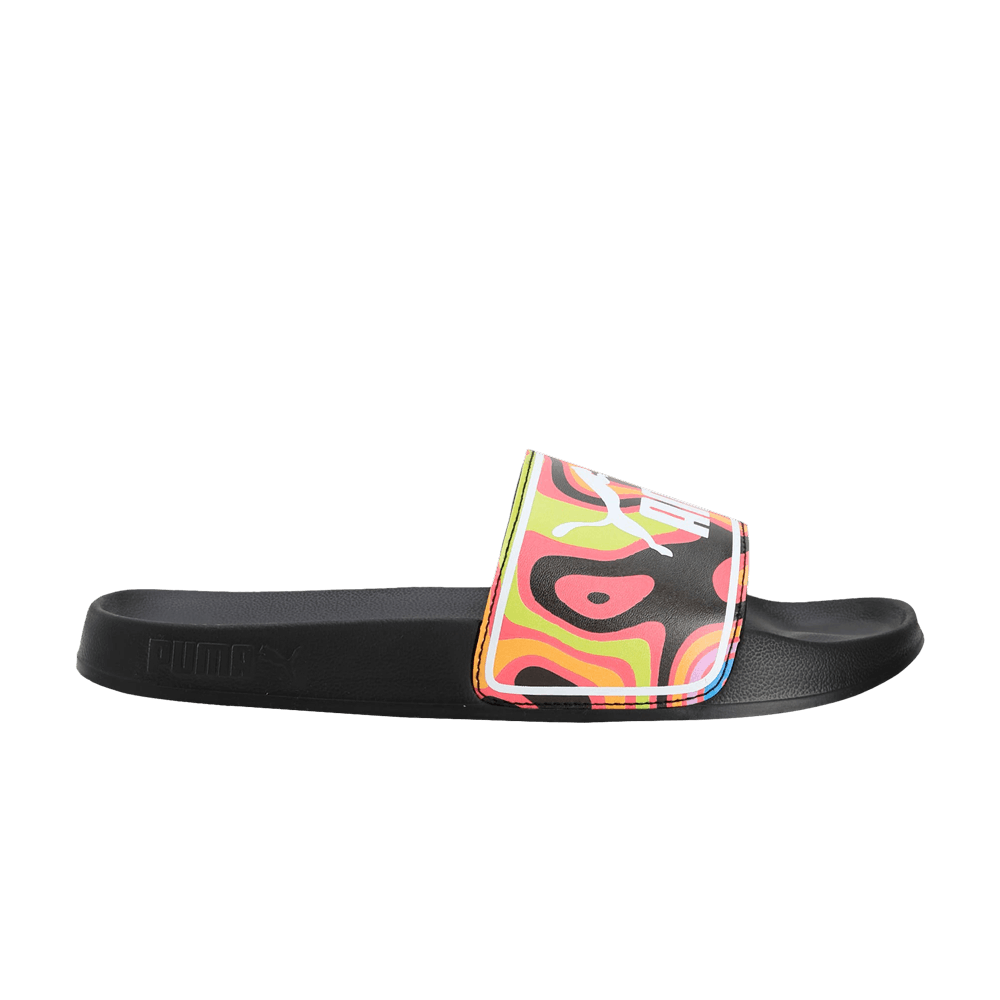 Pre-owned Puma Leadcat 2.0 Graffiti Slide 'black'