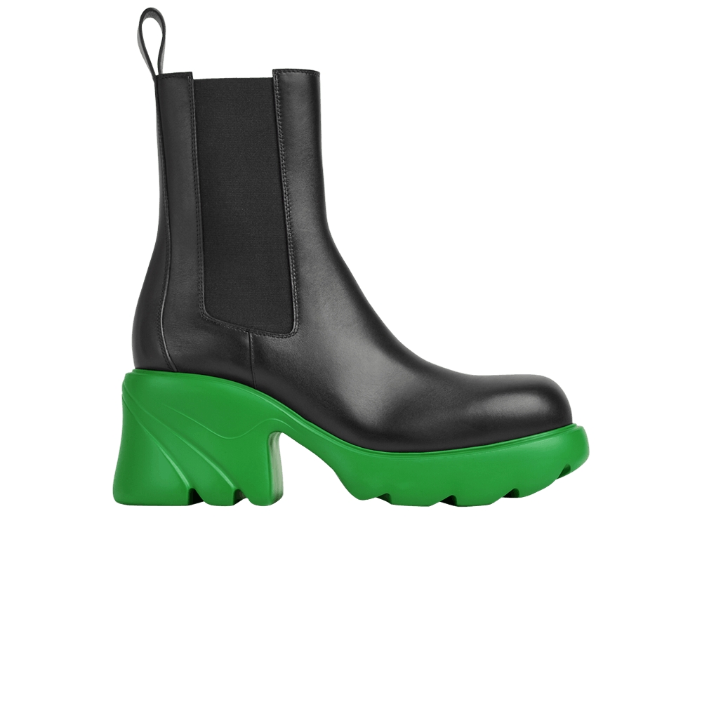 Bottega Veneta Wmns Flash Chelsea Boot 'Black Parakeet'