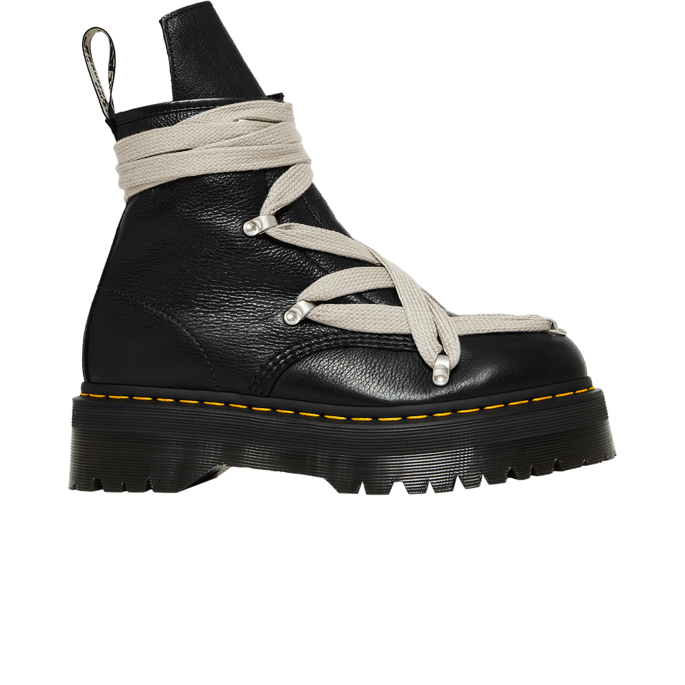Pre-owned Dr. Martens' Rick Owens X 1460 Quad Sole Pentagram Jumbo Lace Boot 'black'