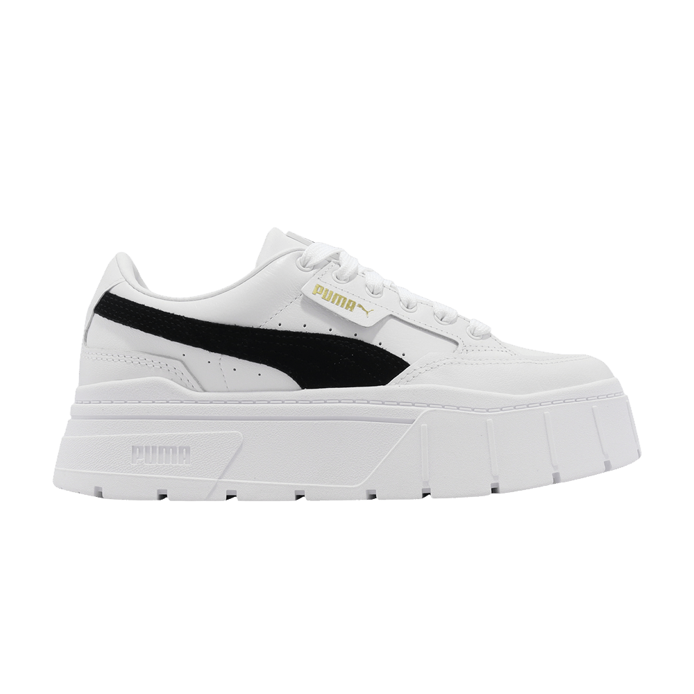 Pre-owned Puma Wmns Mayze Stack 'white Black'