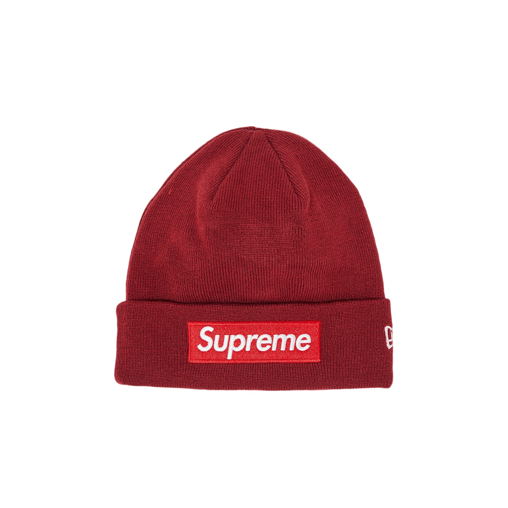 Supreme x New Era Box Logo Beanie 'Cardinal'