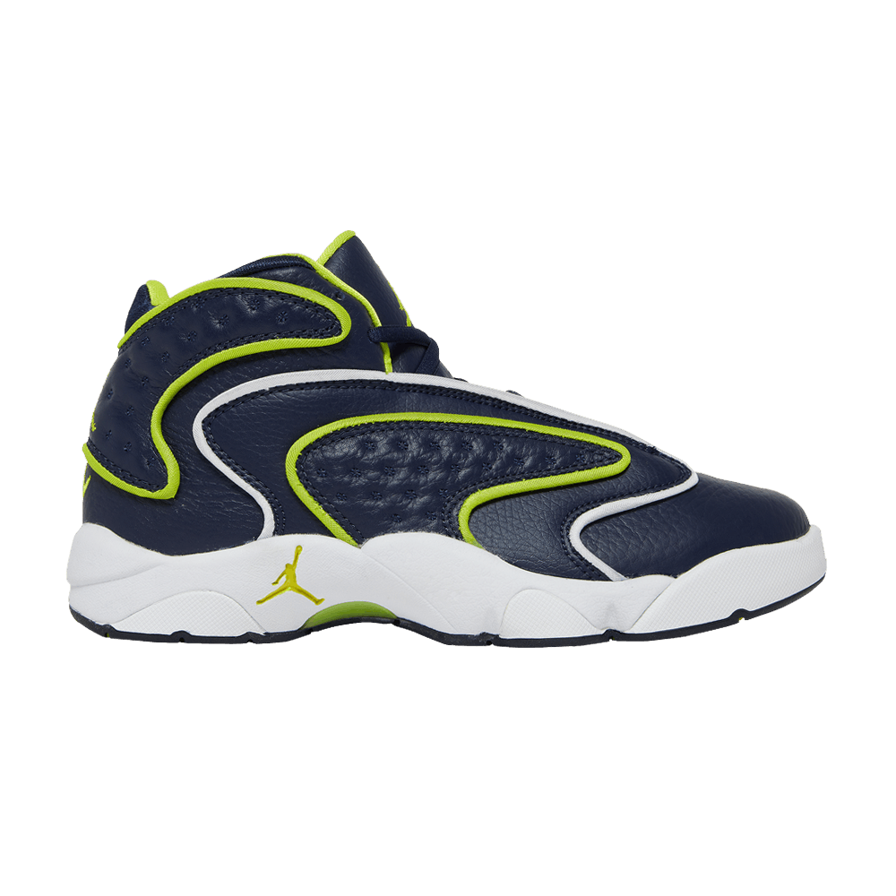 Wmns Air Jordan OG 'College Navy Venom Green'