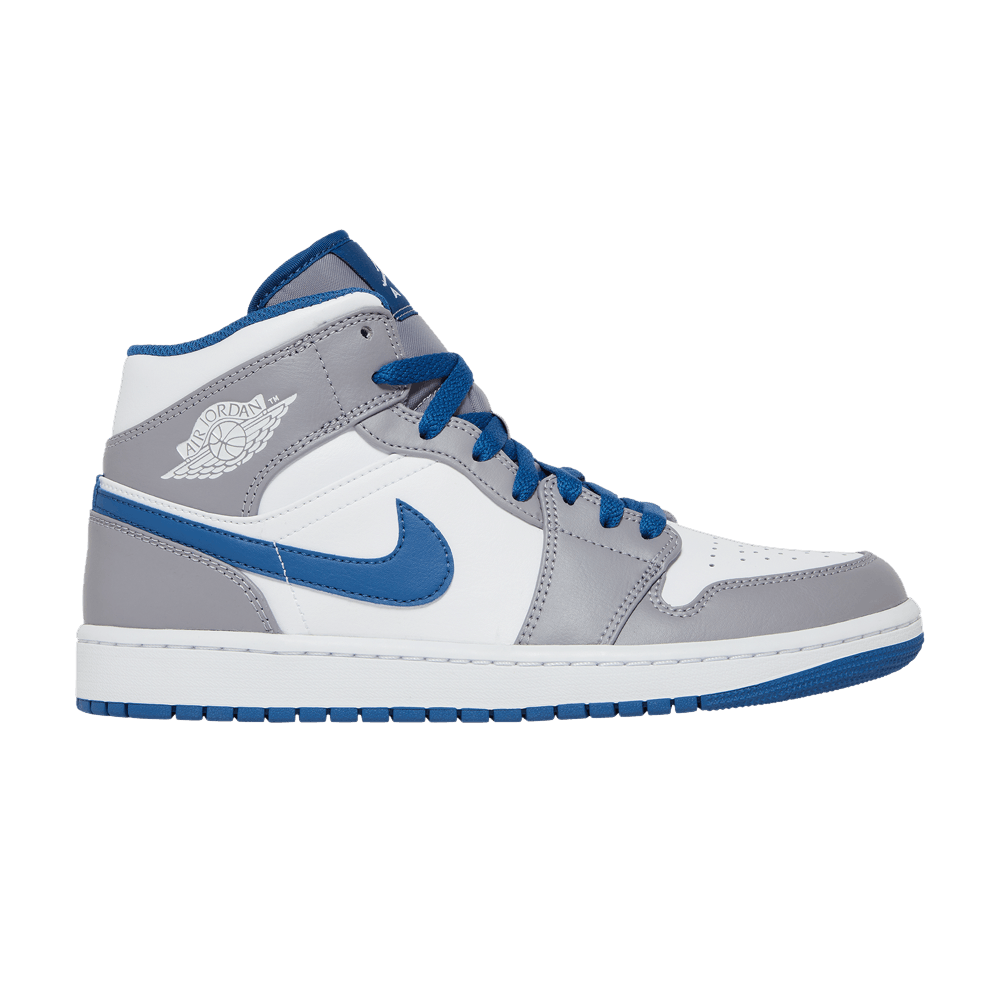 Air Jordan 1 Mid 'Cement True Blue'