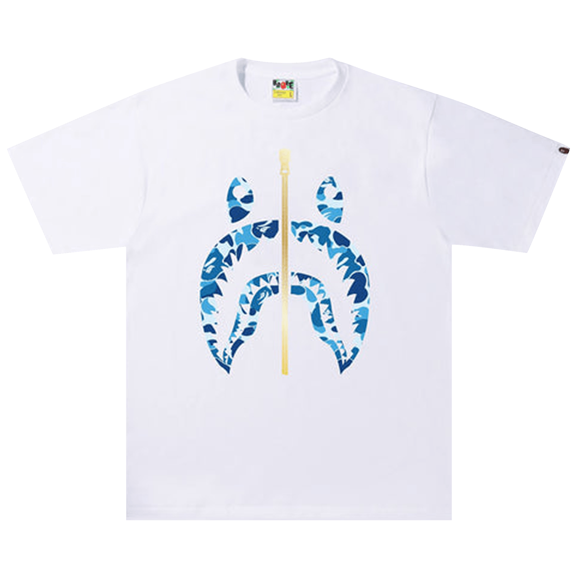 BAPE ABC Camo Shark Tee 'White/Blue'