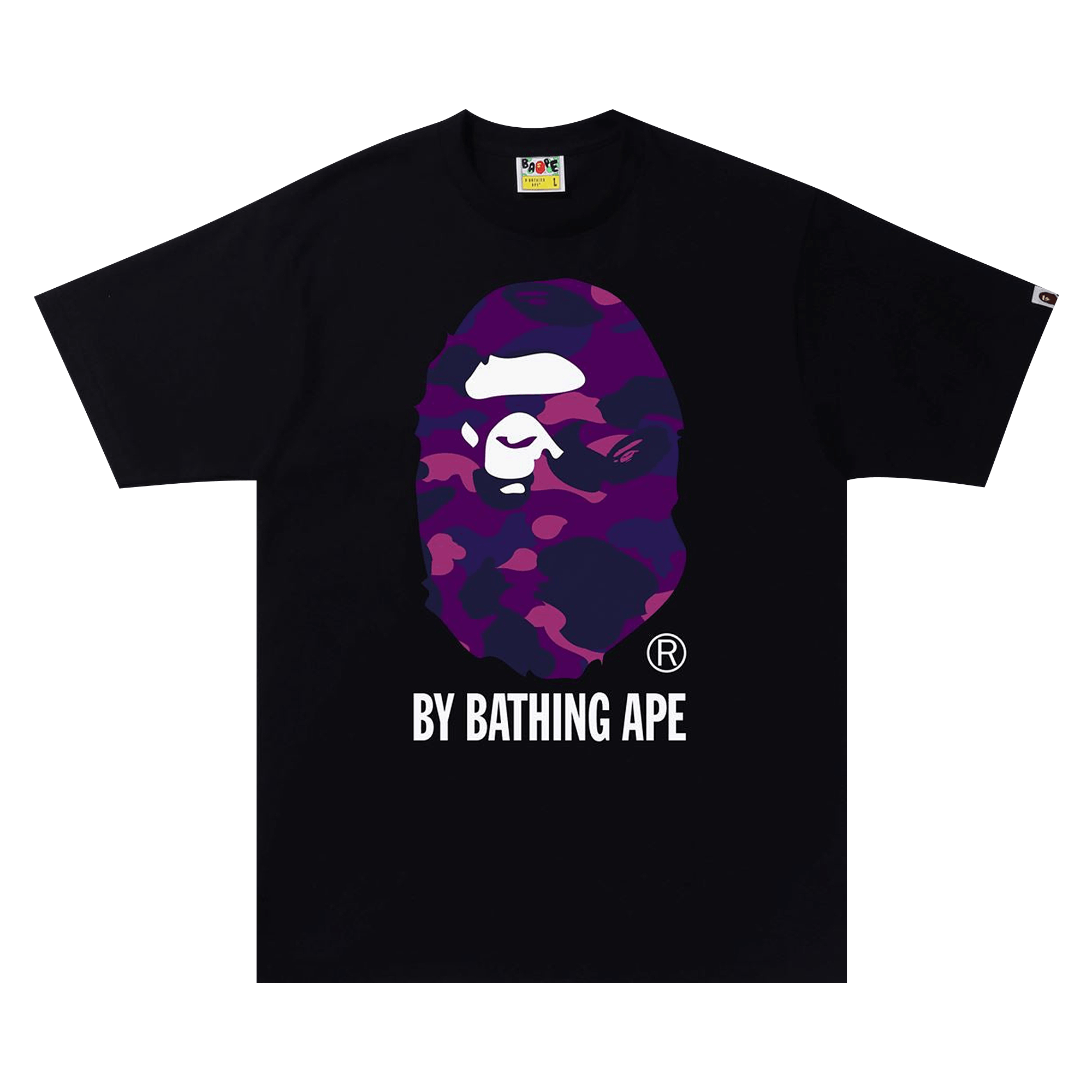 BAPE Color Camo By Bathing Ape Tee 'Black/Purple'