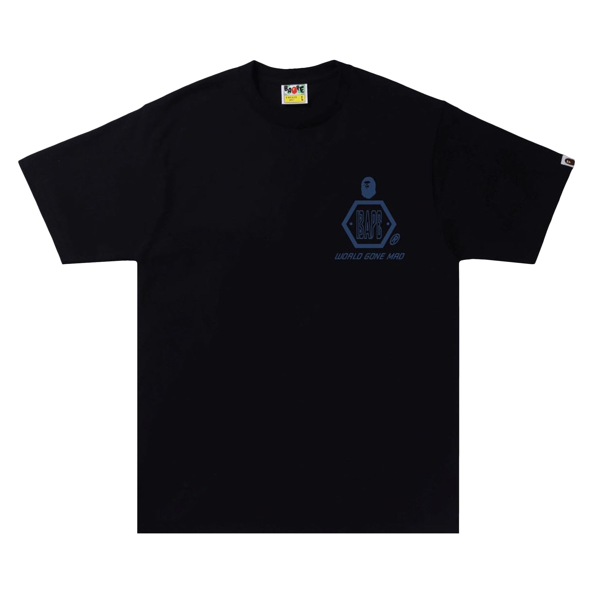 BAPE Sand Camo Mad Face Tee 'White/Navy'