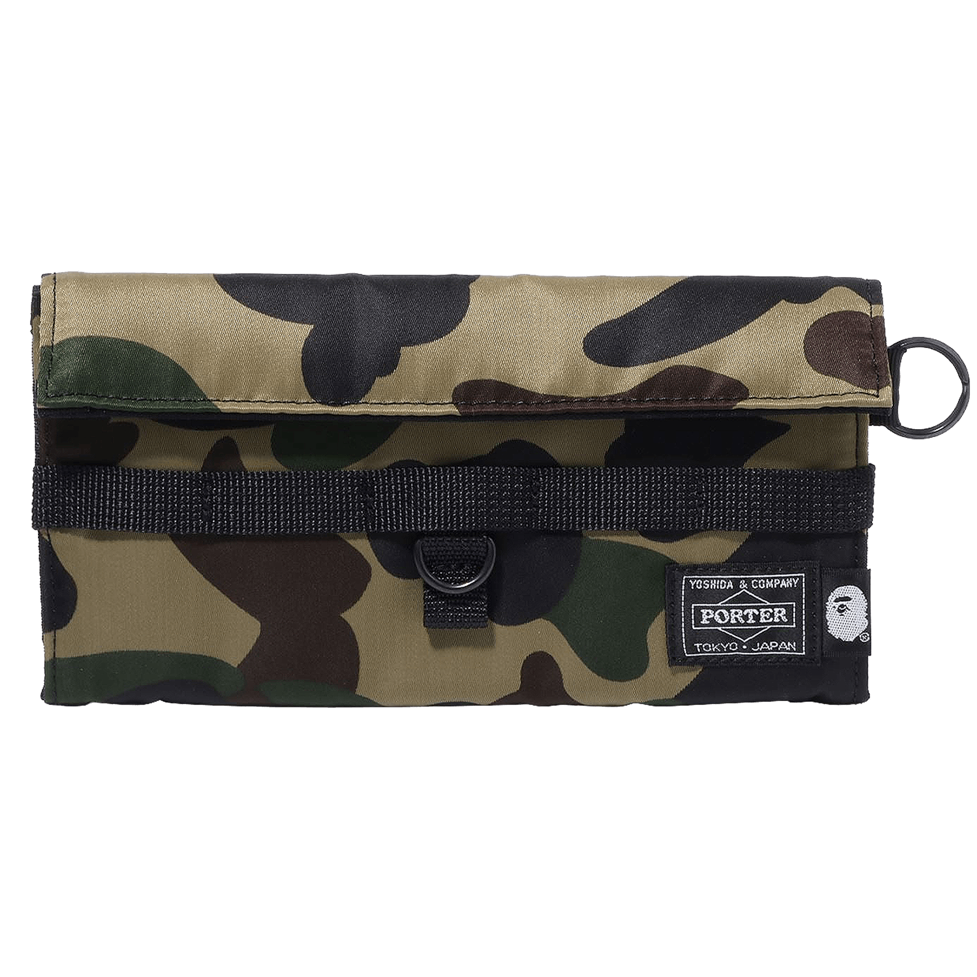 BAPE x Porter 1st Camo Long Wallet 'Green'
